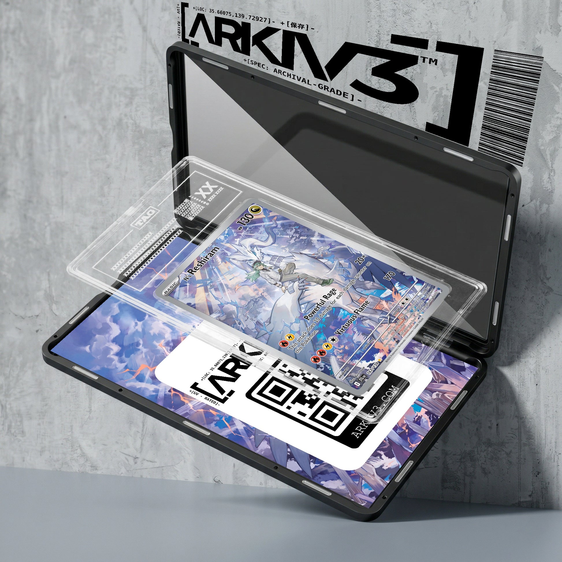 ARKIV3 TAG graded exploded mockup