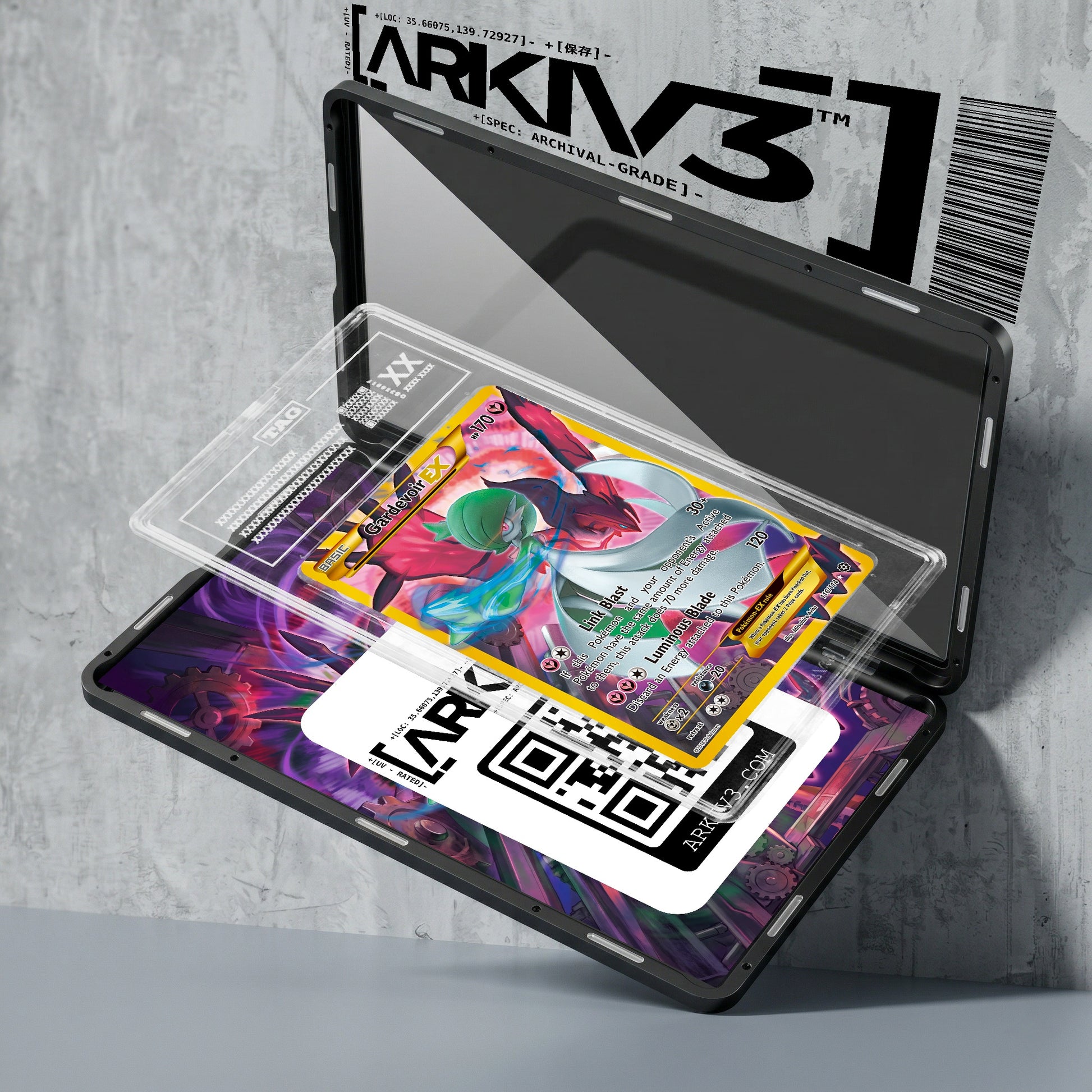 ARKIV3 TAG graded exploded mockup