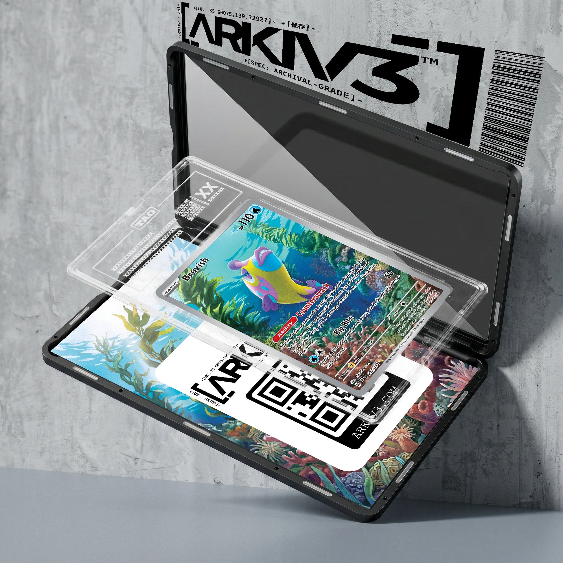 ARKIV3 TAG graded exploded mockup