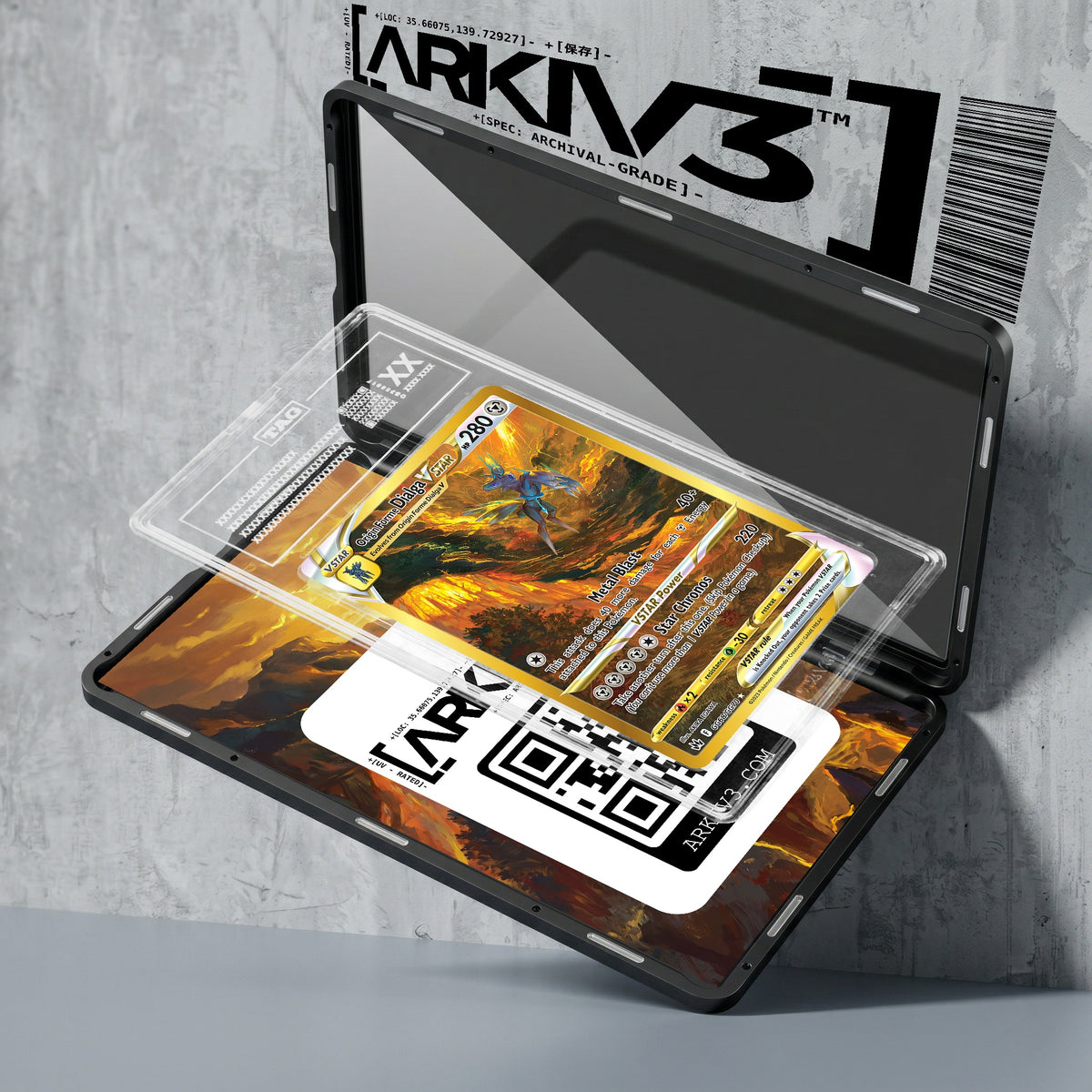 ARKIV3 TAG graded exploded mockup