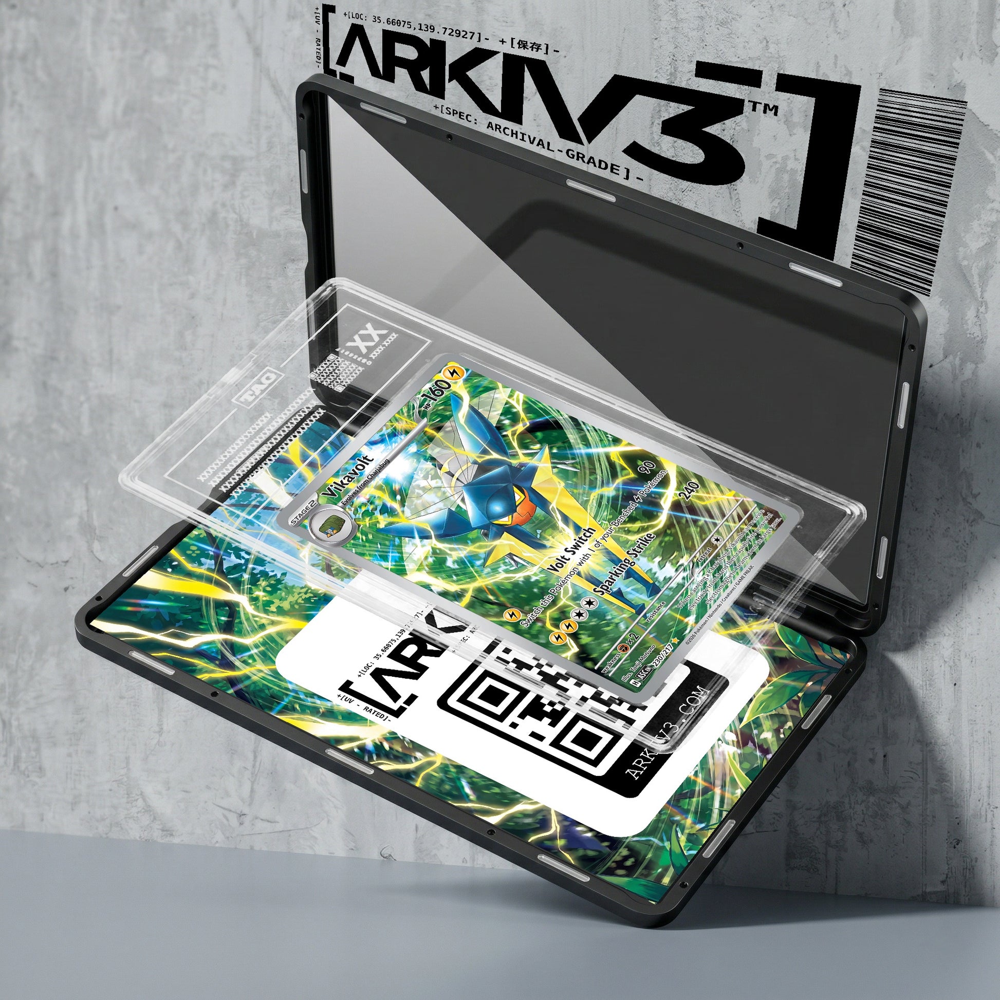 ARKIV3 TAG graded exploded mockup