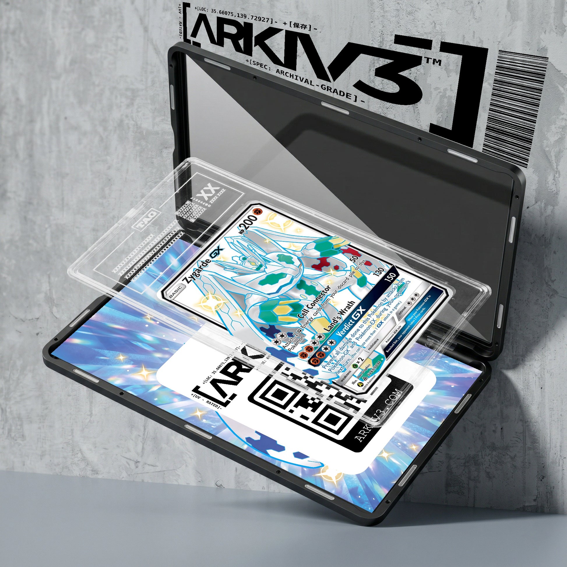 ARKIV3 TAG graded exploded mockup