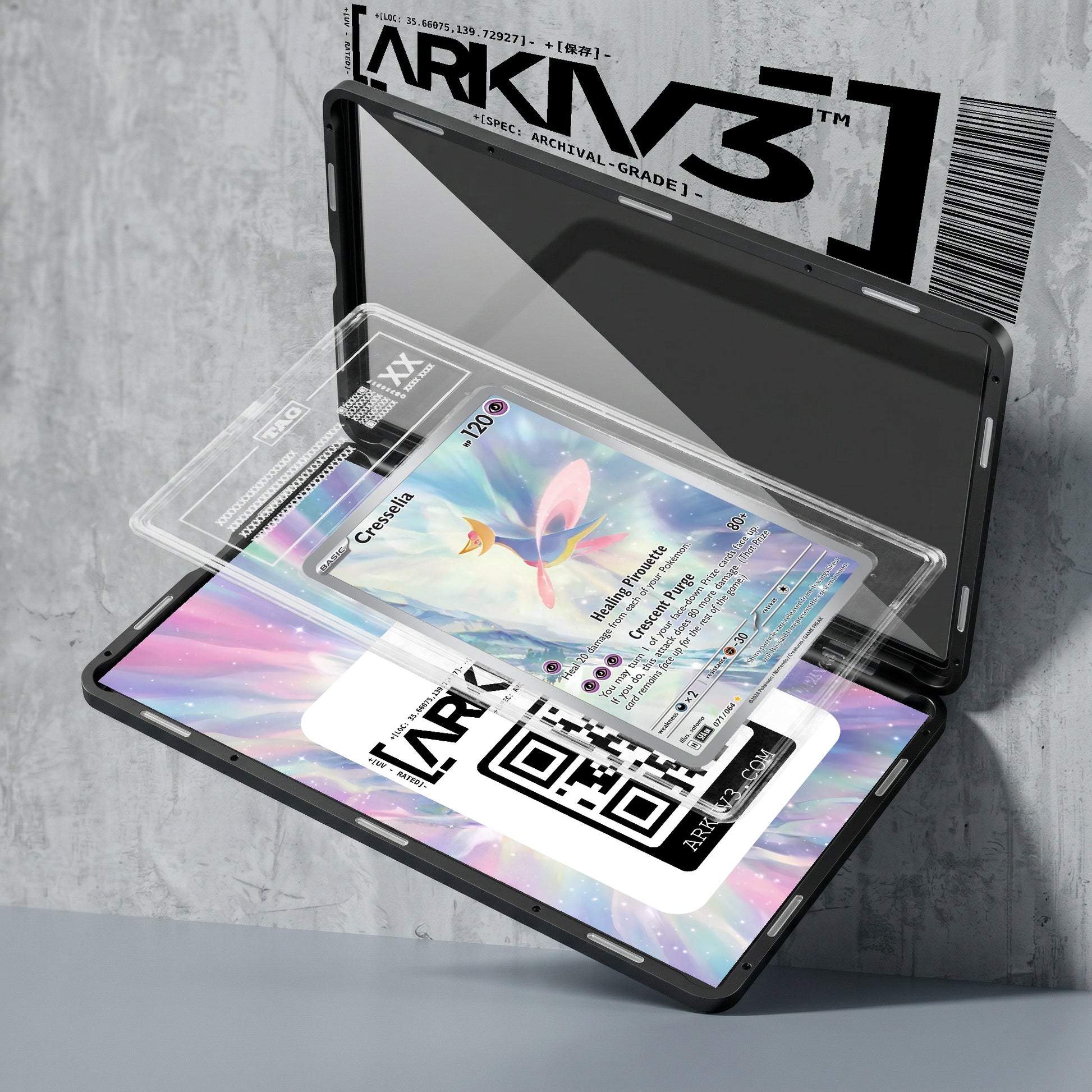 ARKIV3 TAG graded exploded mockup
