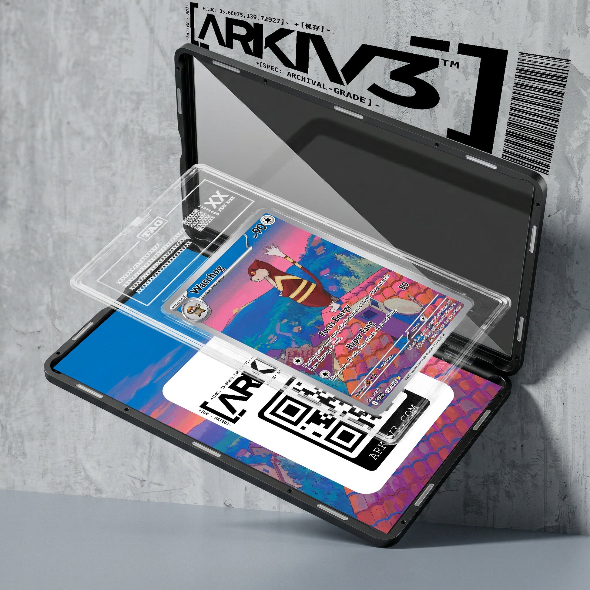 ARKIV3 TAG graded exploded mockup