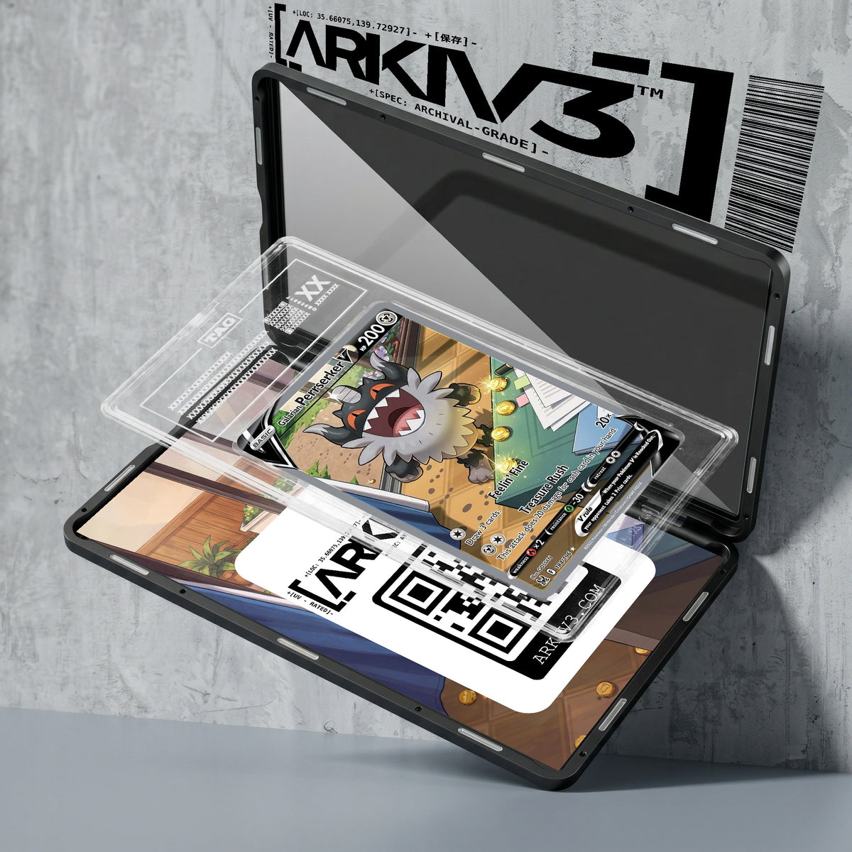 ARKIV3 TAG graded exploded mockup