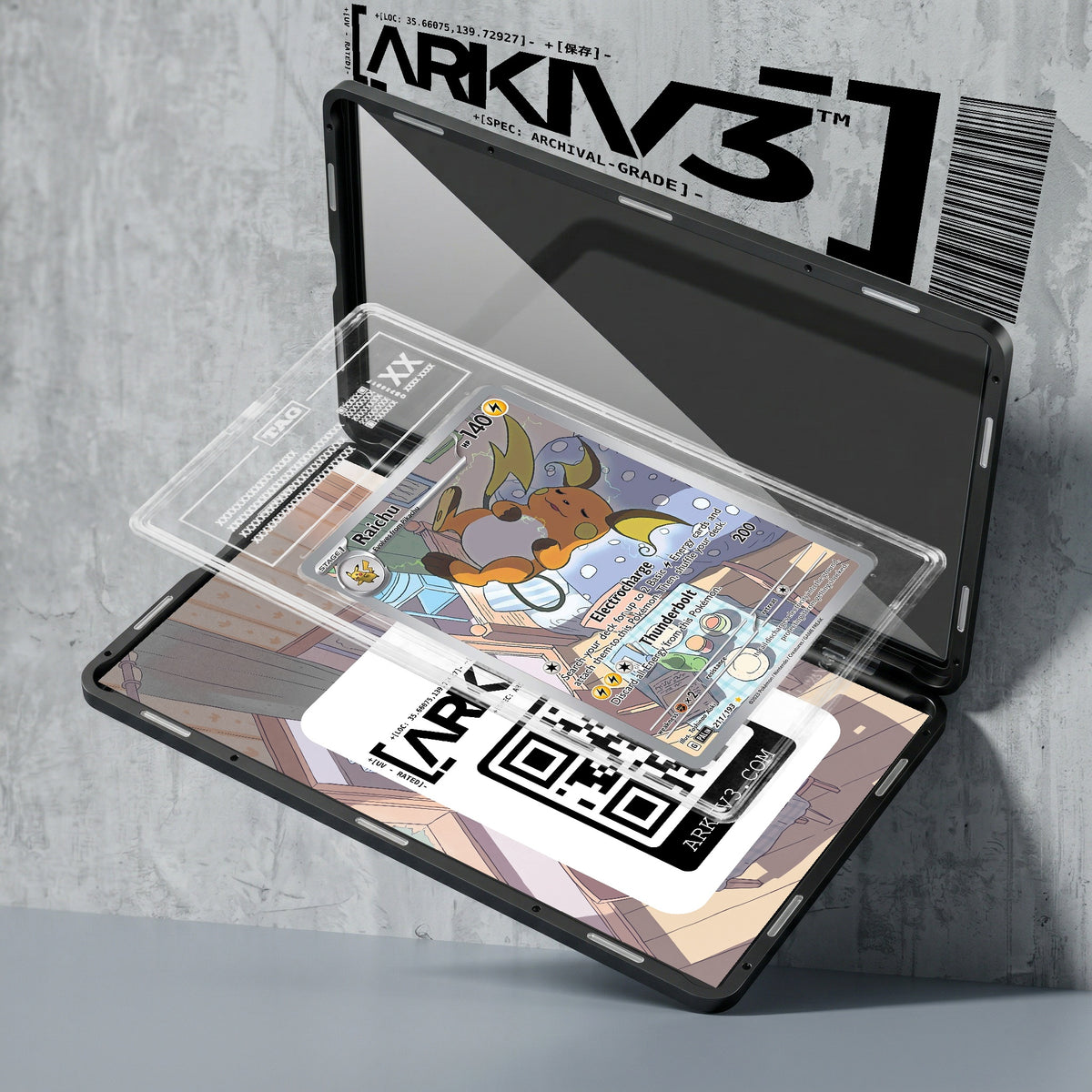 ARKIV3 TAG graded exploded mockup