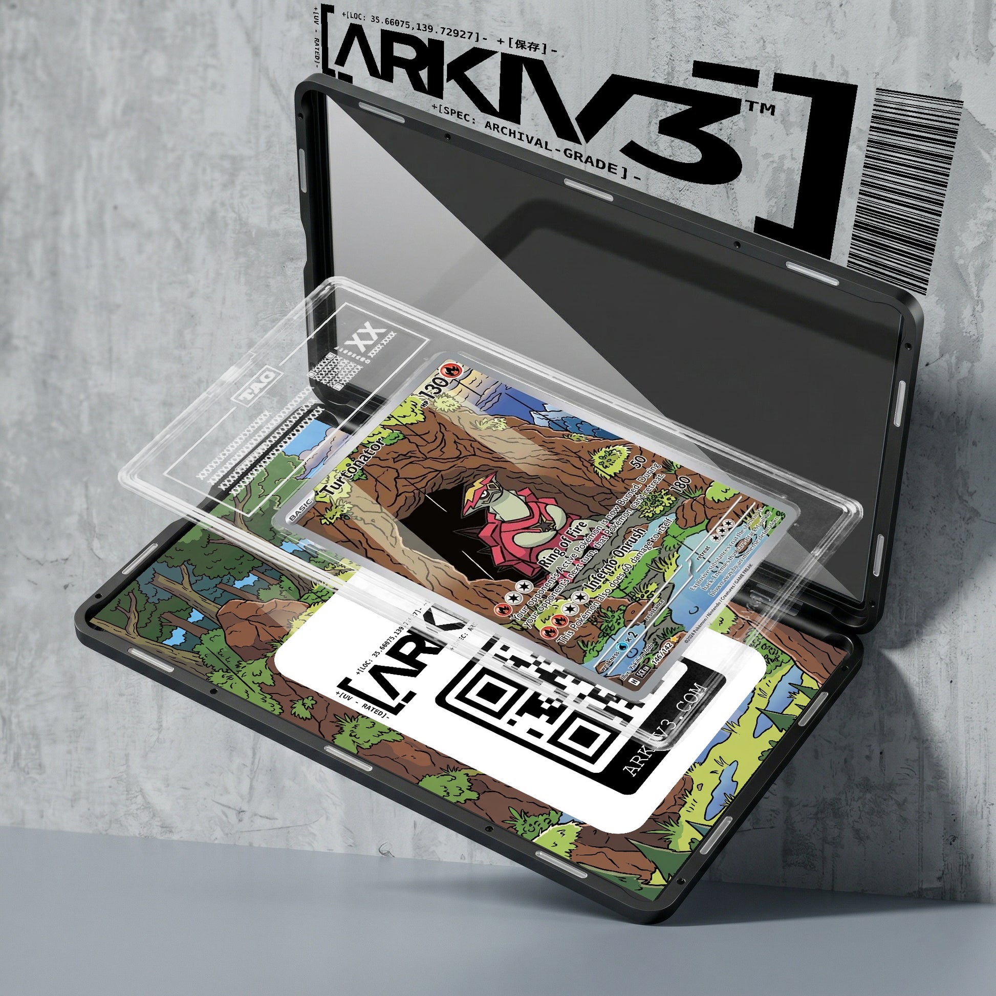 ARKIV3 TAG graded exploded mockup