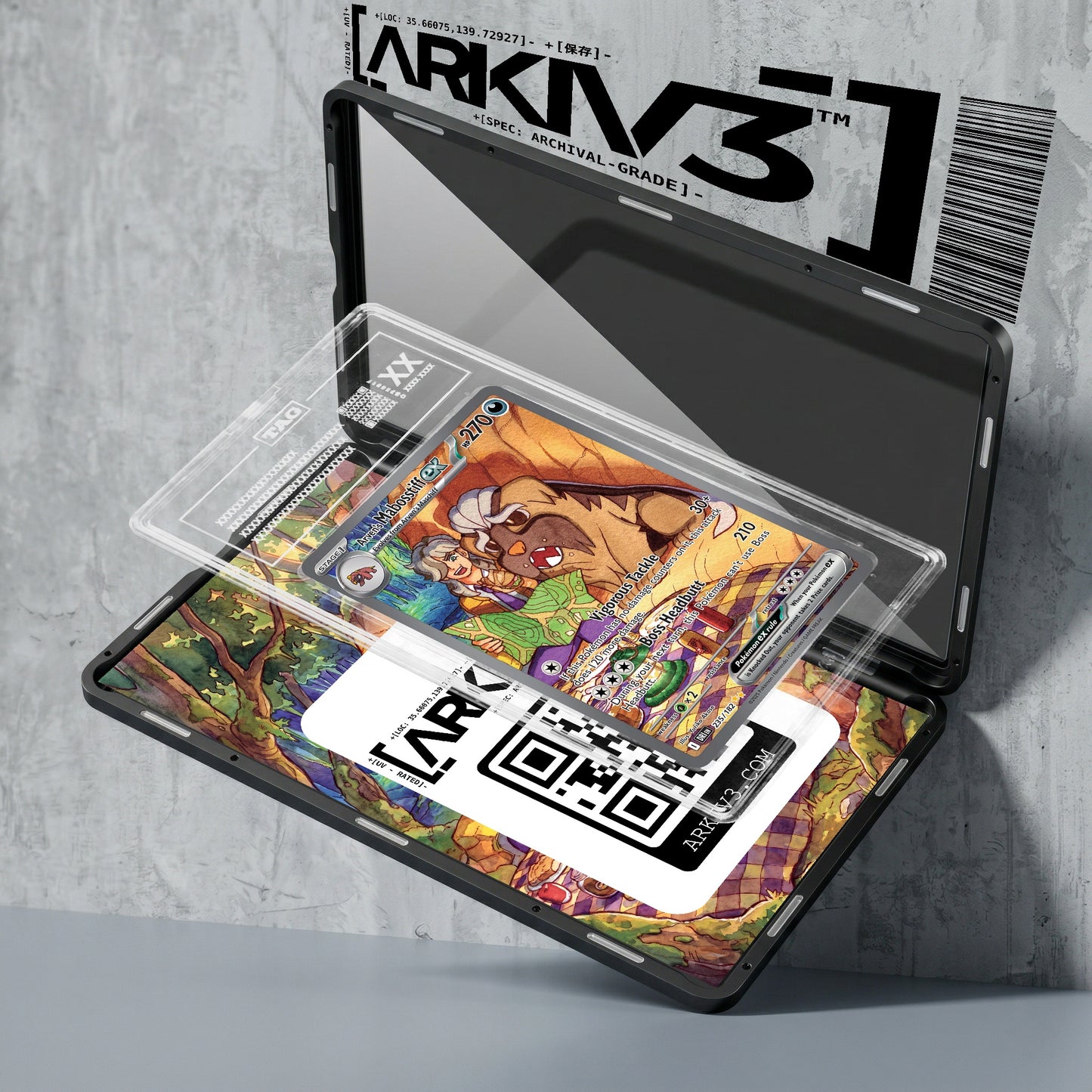 ARKIV3 TAG graded exploded mockup