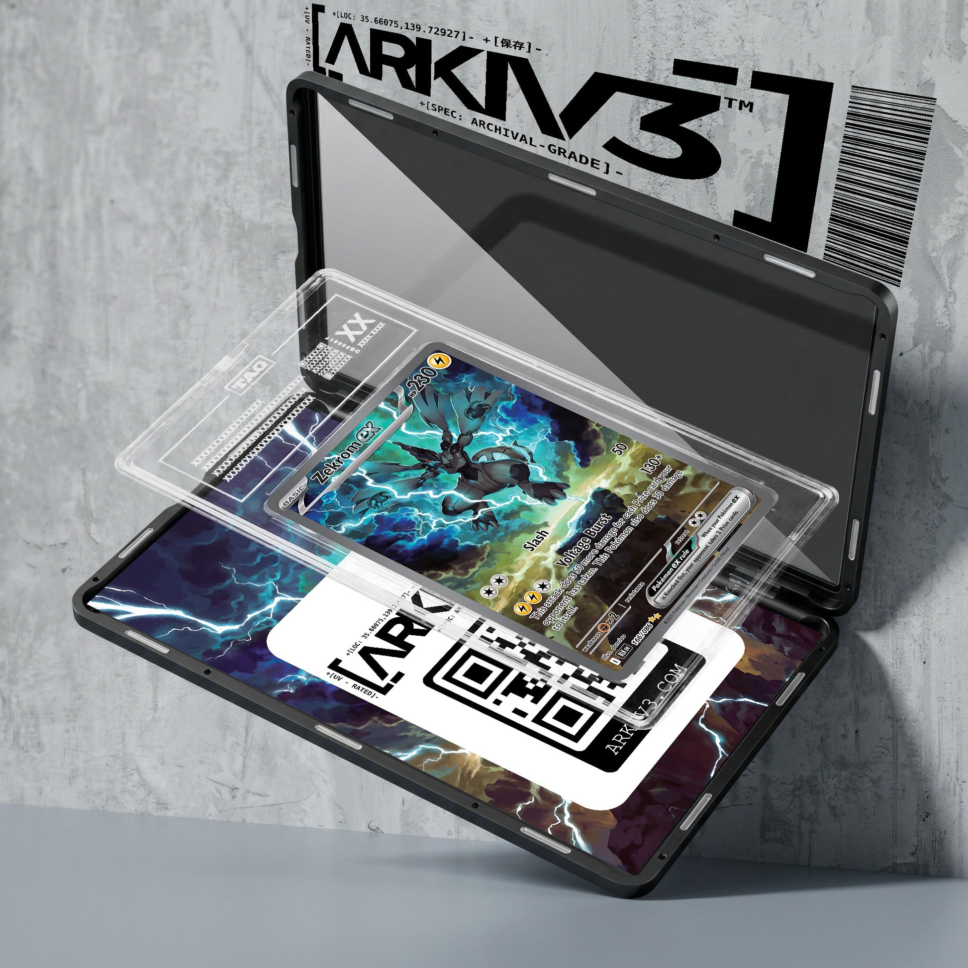 ARKIV3 TAG graded exploded mockup