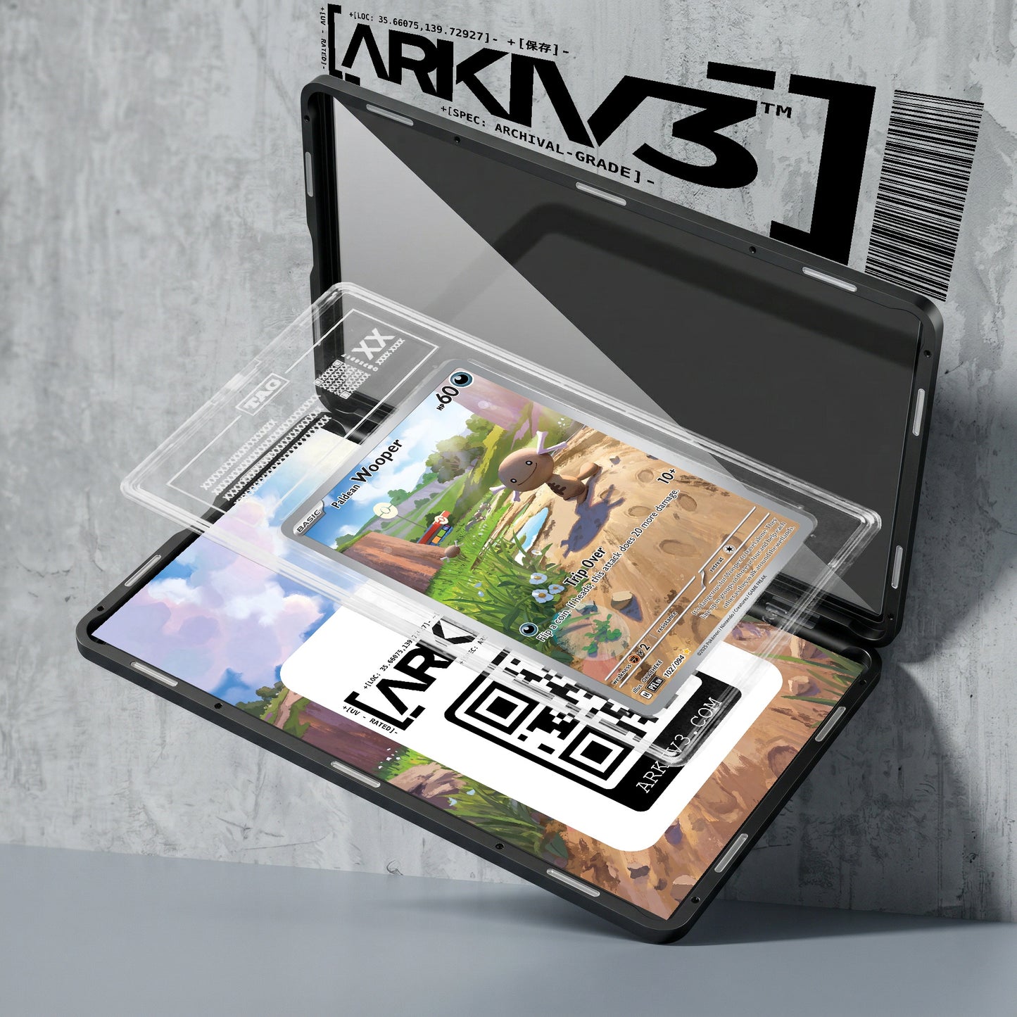ARKIV3 TAG graded exploded mockup