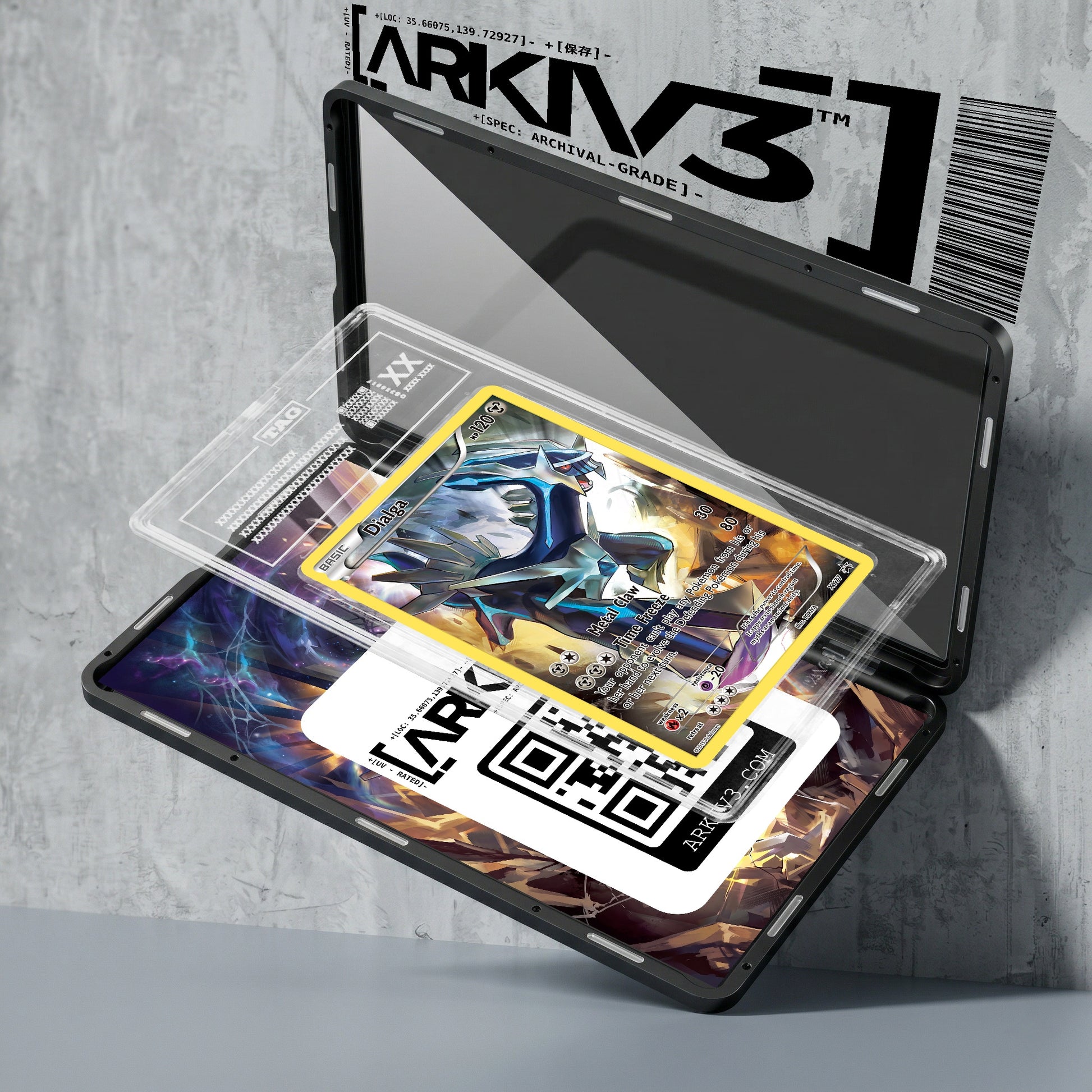 ARKIV3 TAG graded exploded mockup