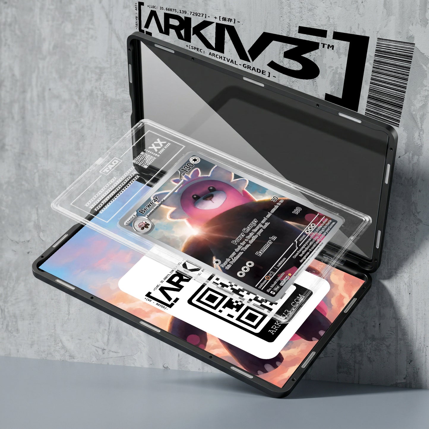 ARKIV3 TAG graded exploded mockup