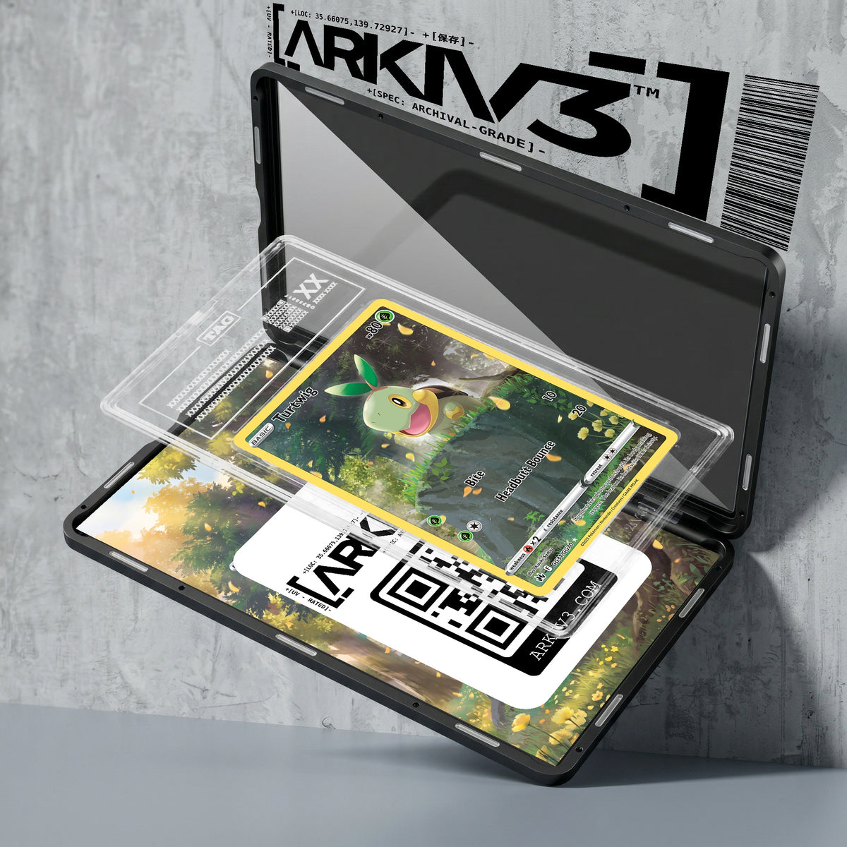 ARKIV3 TAG graded exploded mockup