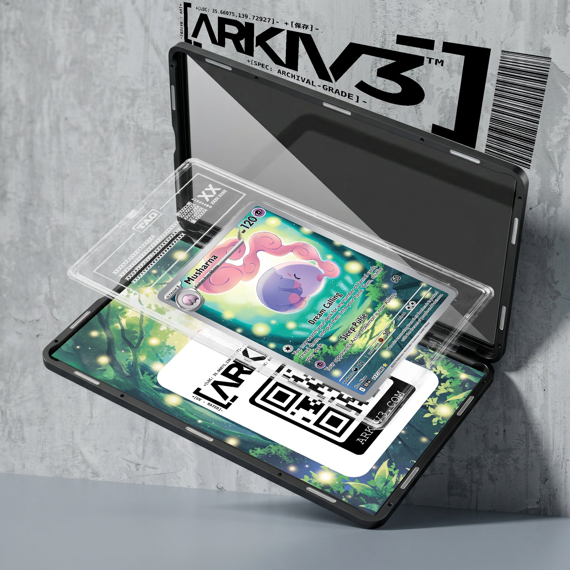 ARKIV3 TAG graded exploded mockup