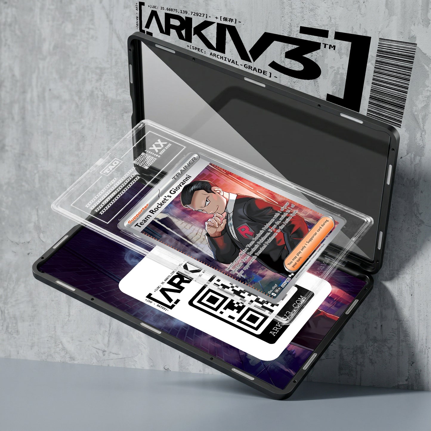 ARKIV3 TAG graded exploded mockup