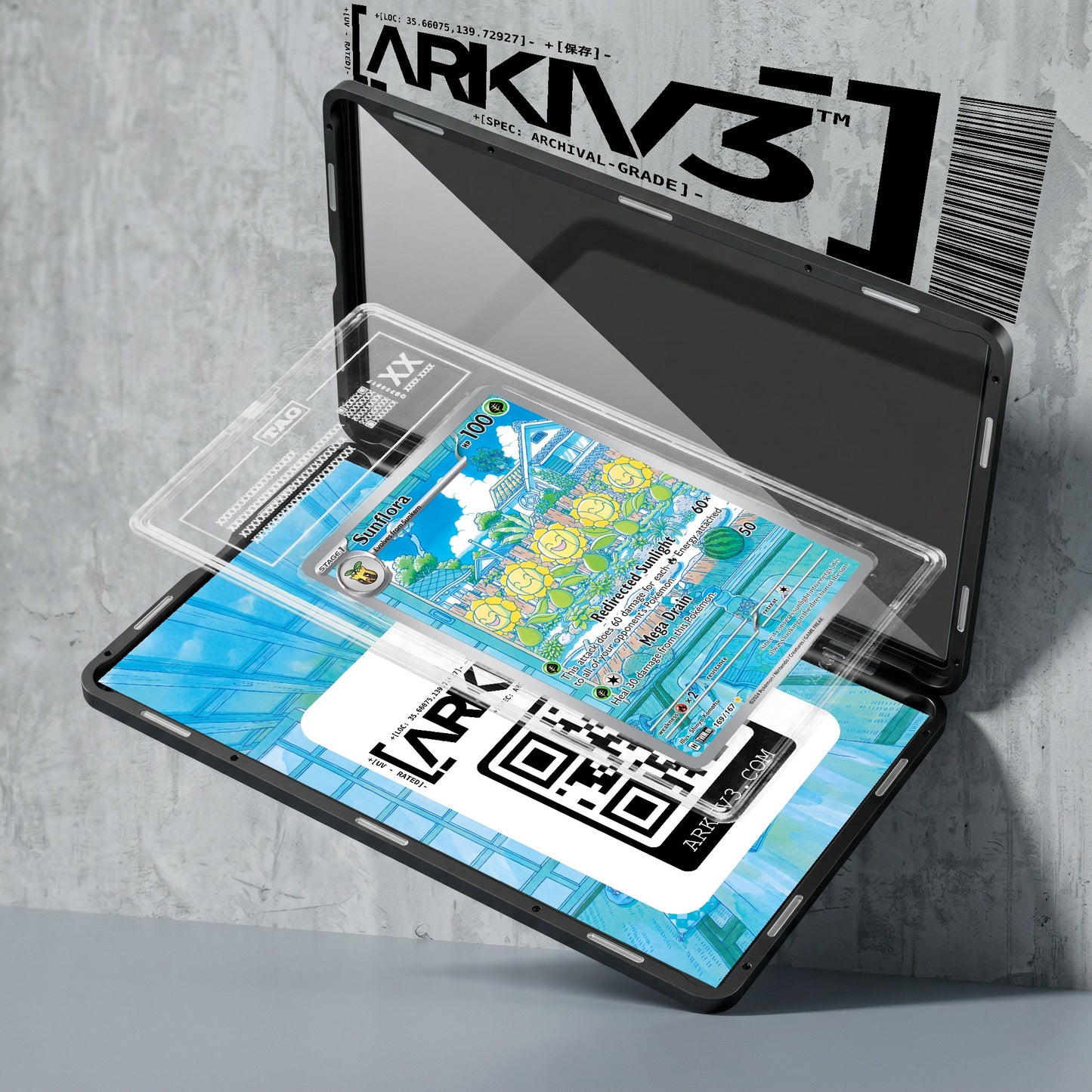 ARKIV3 TAG graded exploded mockup