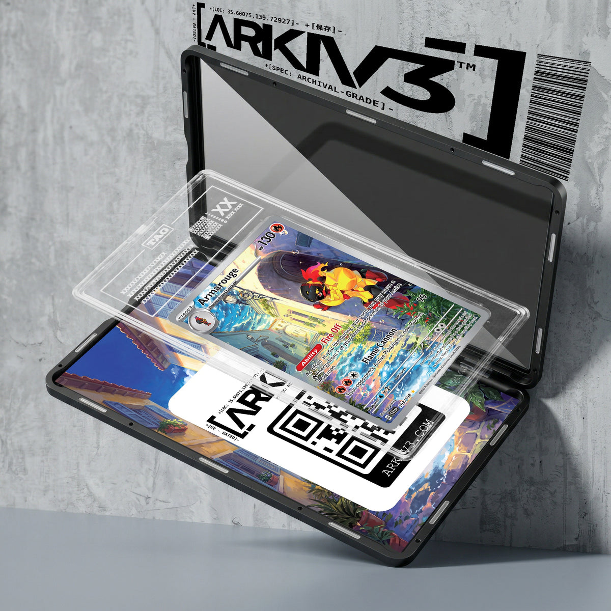 ARKIV3 TAG graded exploded mockup