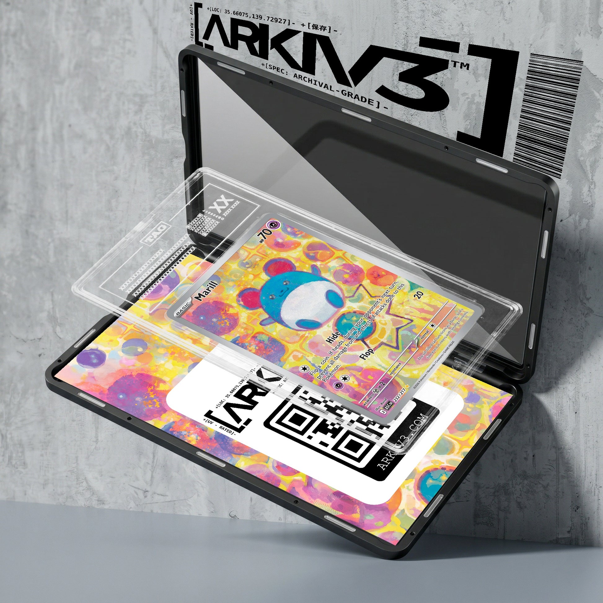 ARKIV3 TAG graded exploded mockup