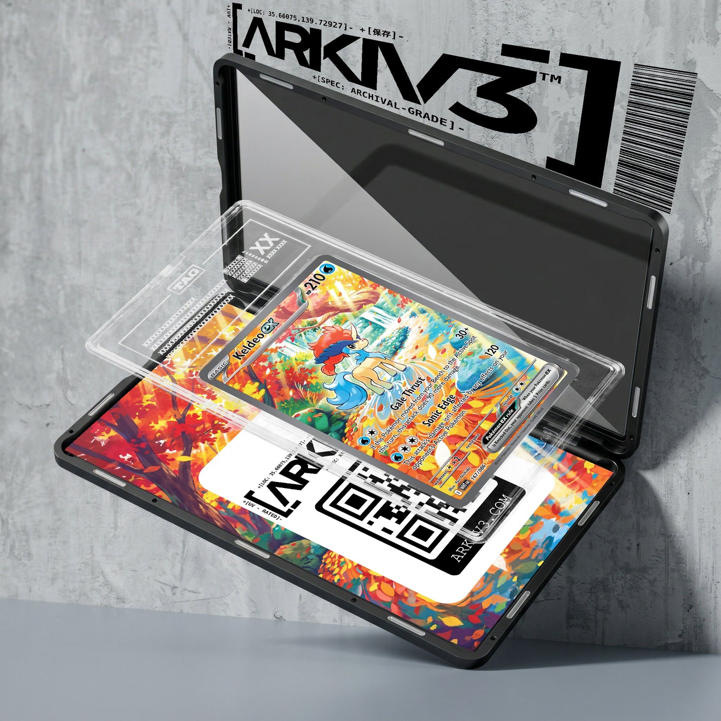 ARKIV3 TAG graded exploded mockup