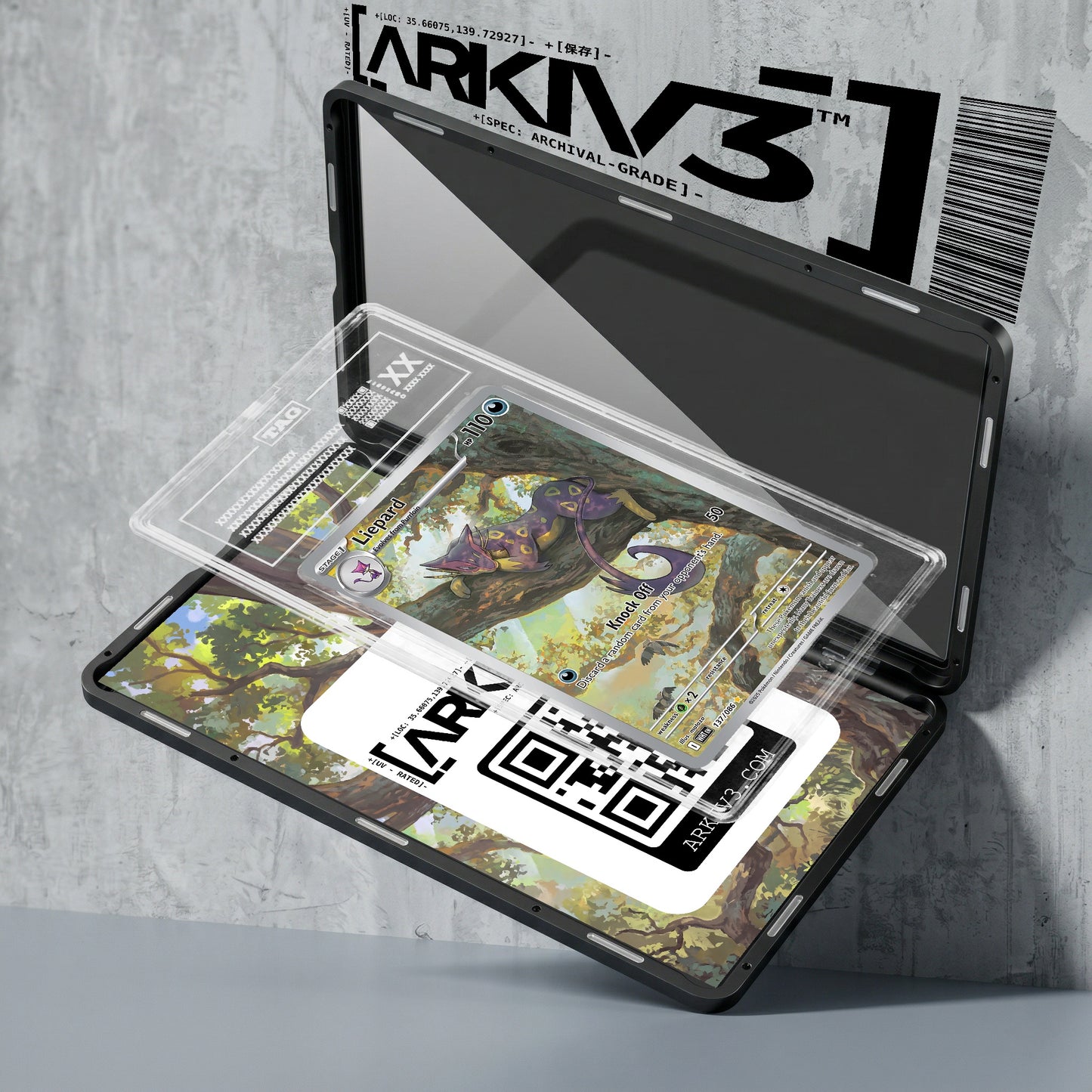 ARKIV3 TAG graded exploded mockup
