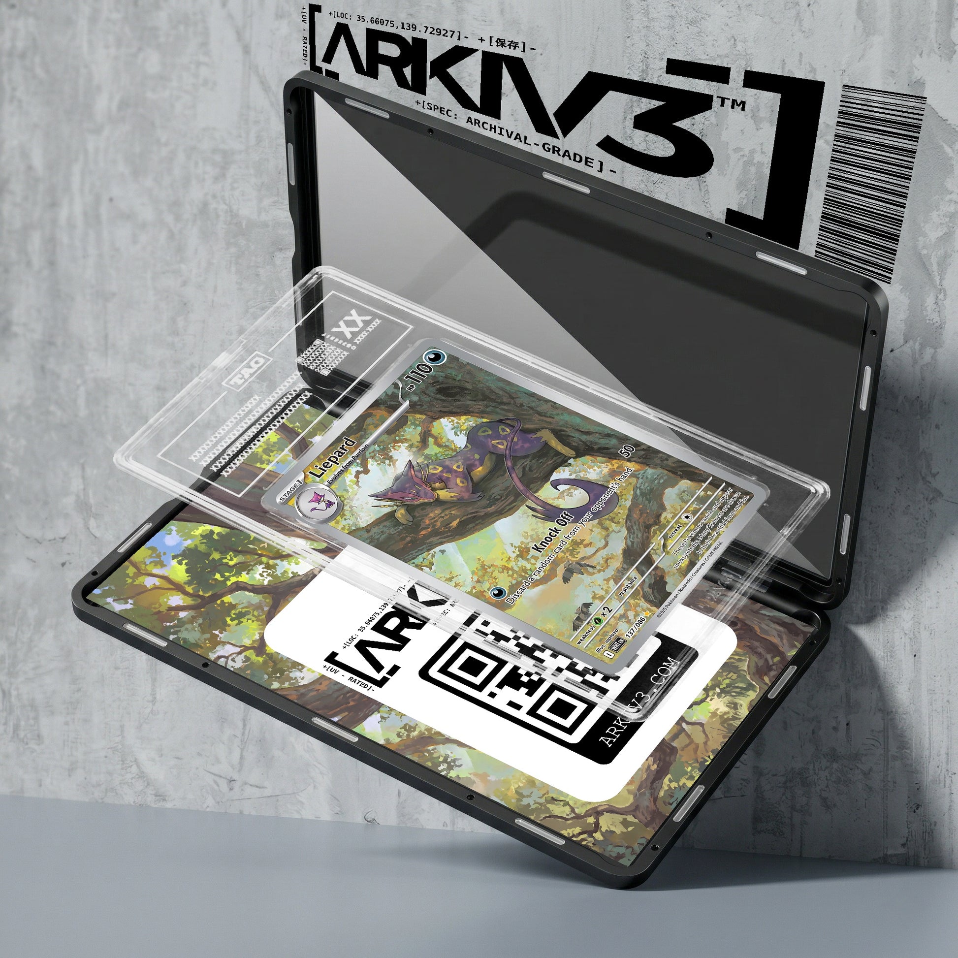ARKIV3 TAG graded exploded mockup