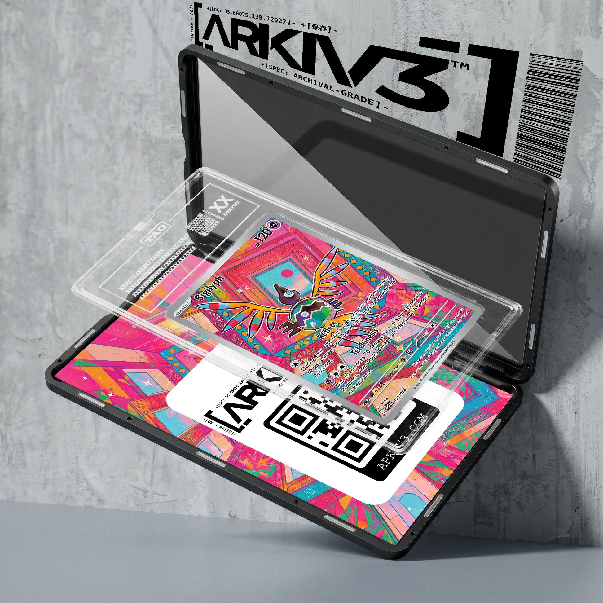 ARKIV3 TAG graded exploded mockup