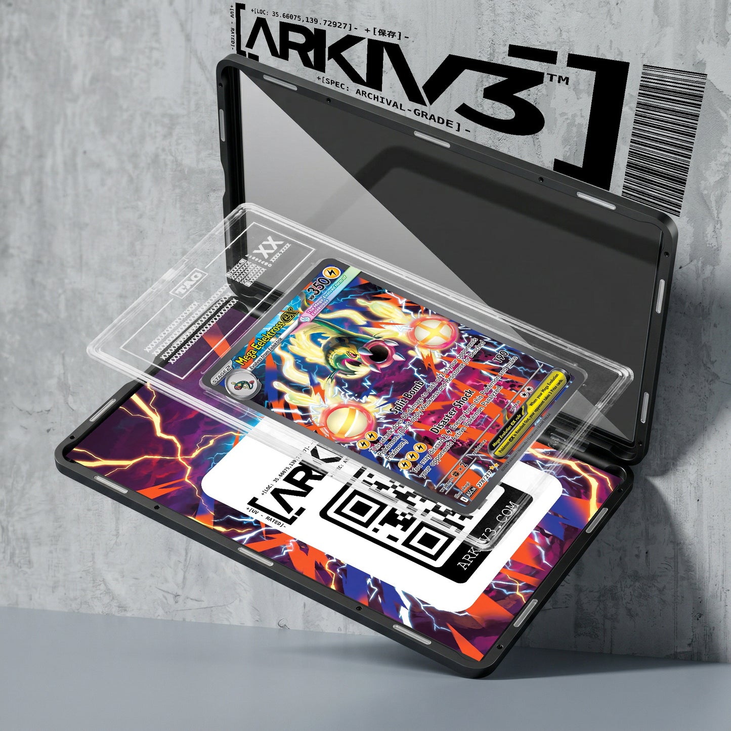 ARKIV3 TAG graded exploded mockup