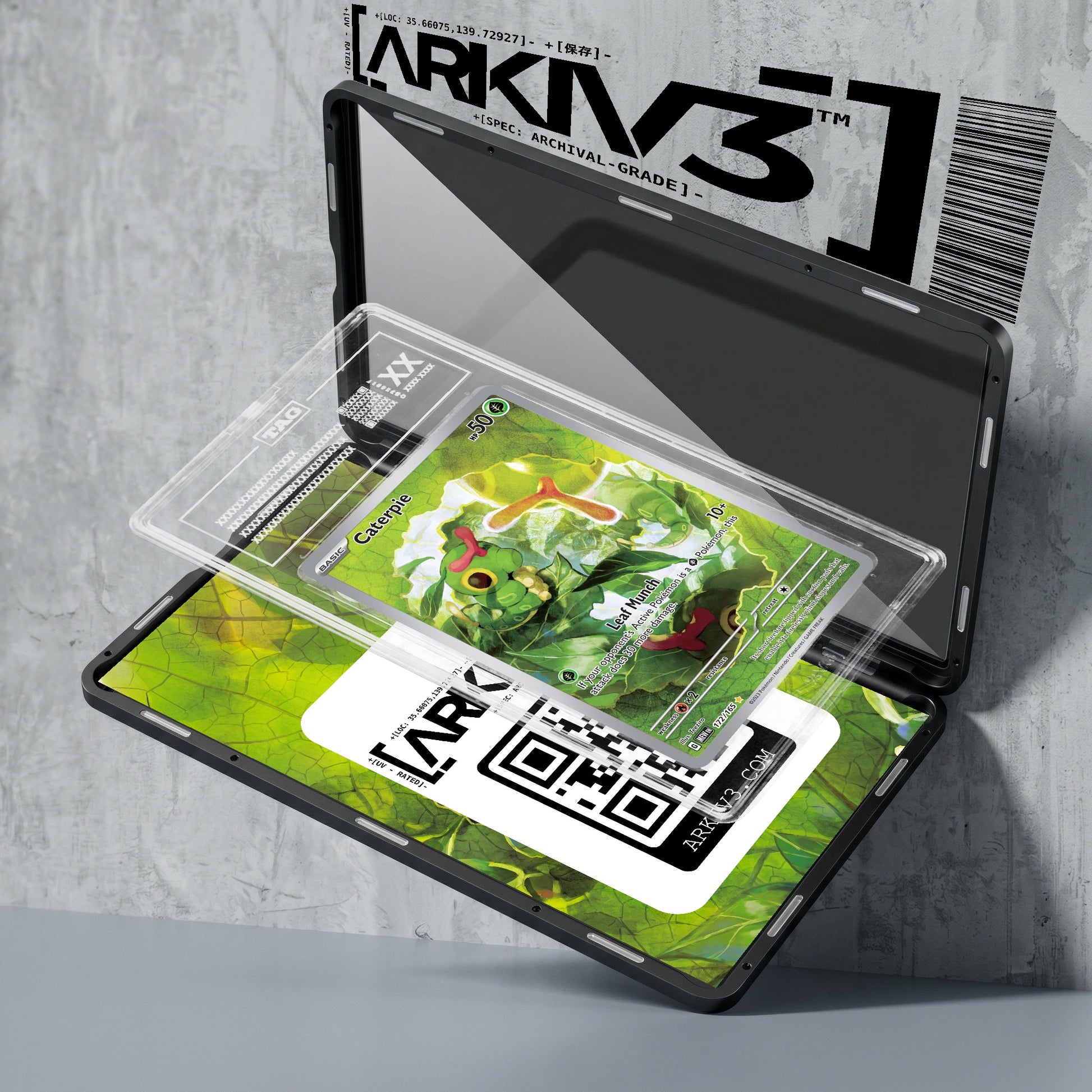 ARKIV3 TAG graded exploded mockup