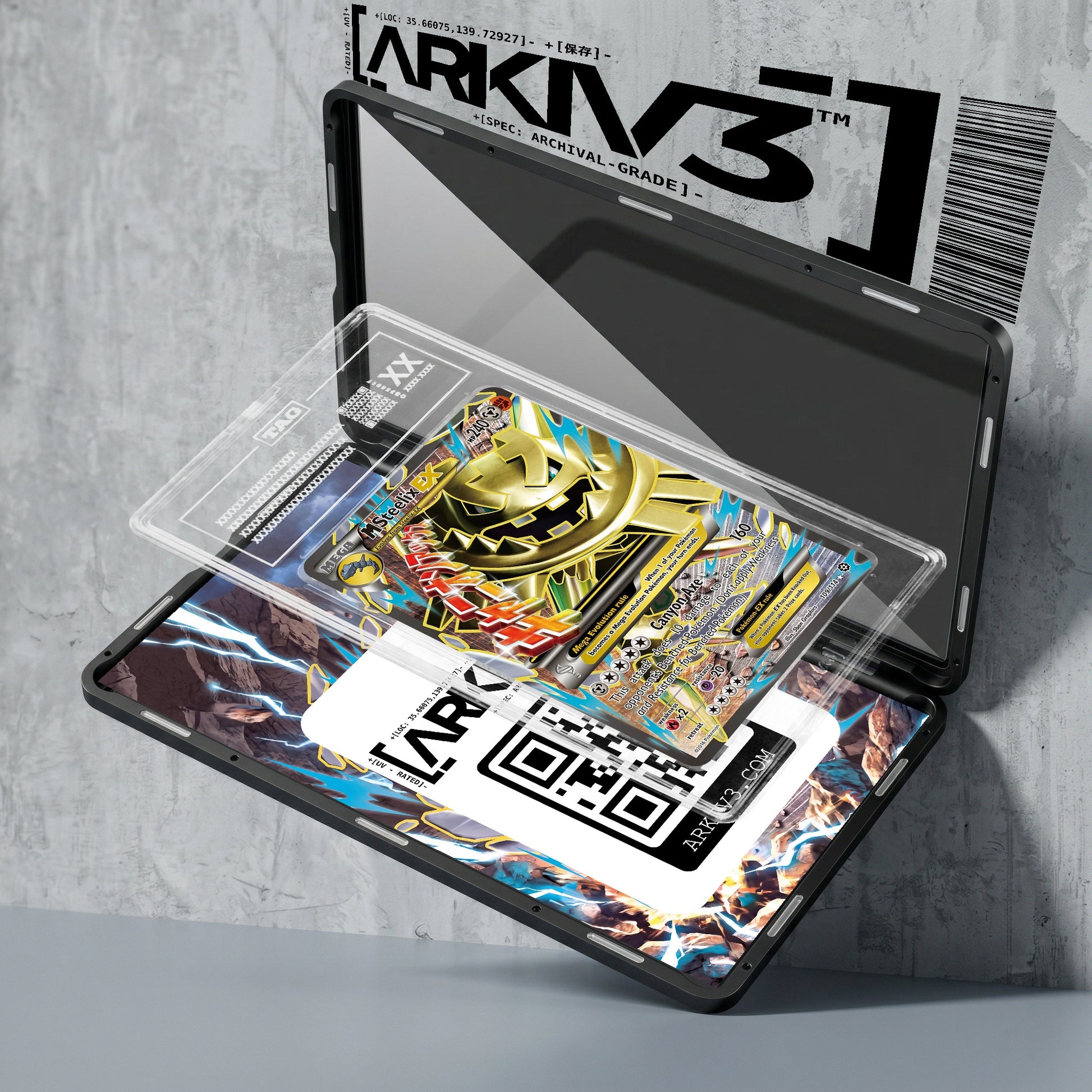 ARKIV3 TAG graded exploded mockup