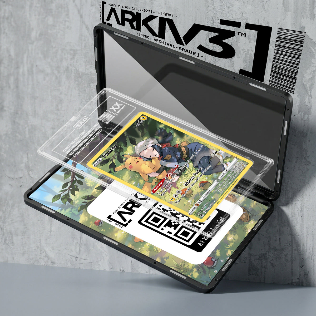 ARKIV3 TAG graded exploded mockup