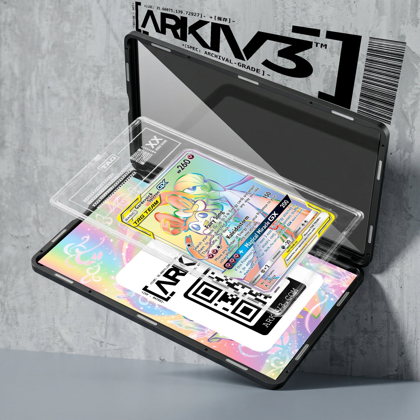 ARKIV3 TAG graded exploded mockup