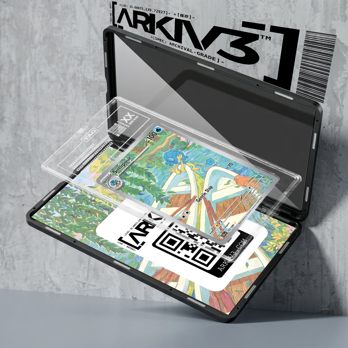 ARKIV3 TAG graded exploded mockup