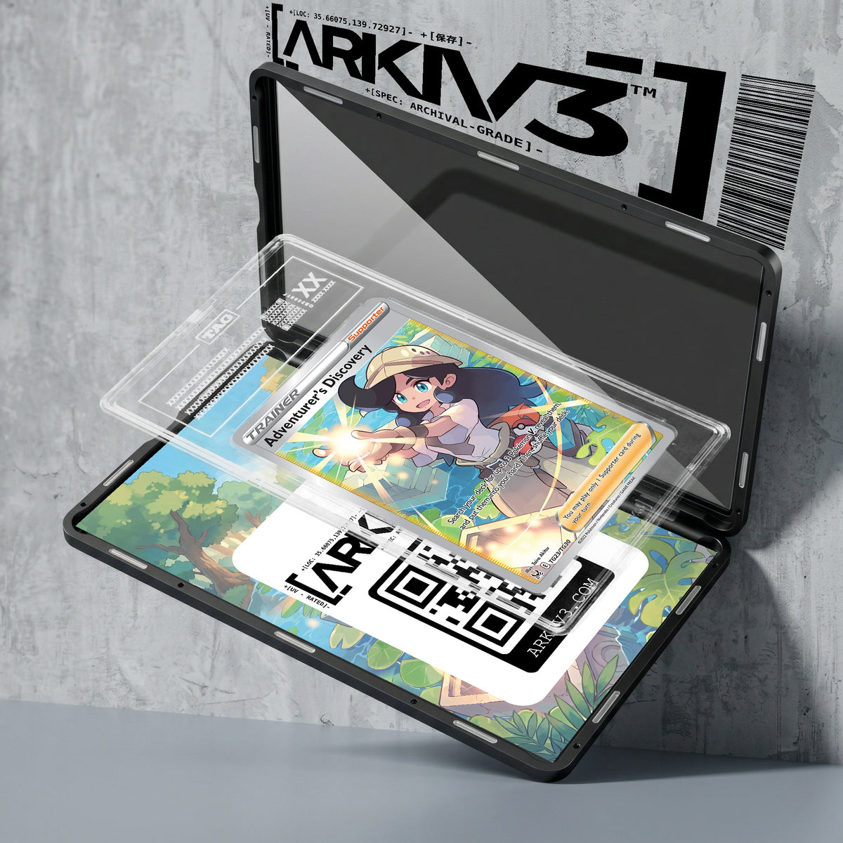ARKIV3 TAG graded exploded mockup