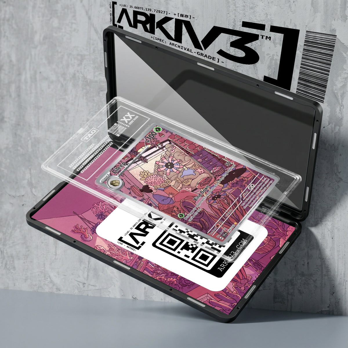 ARKIV3 TAG graded exploded mockup