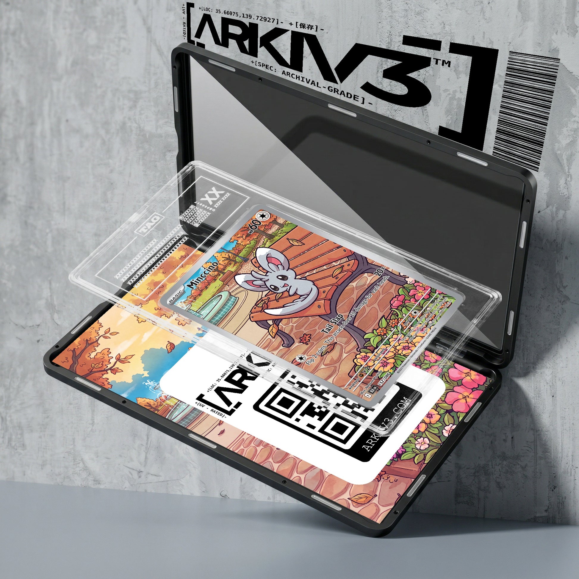 ARKIV3 TAG graded exploded mockup