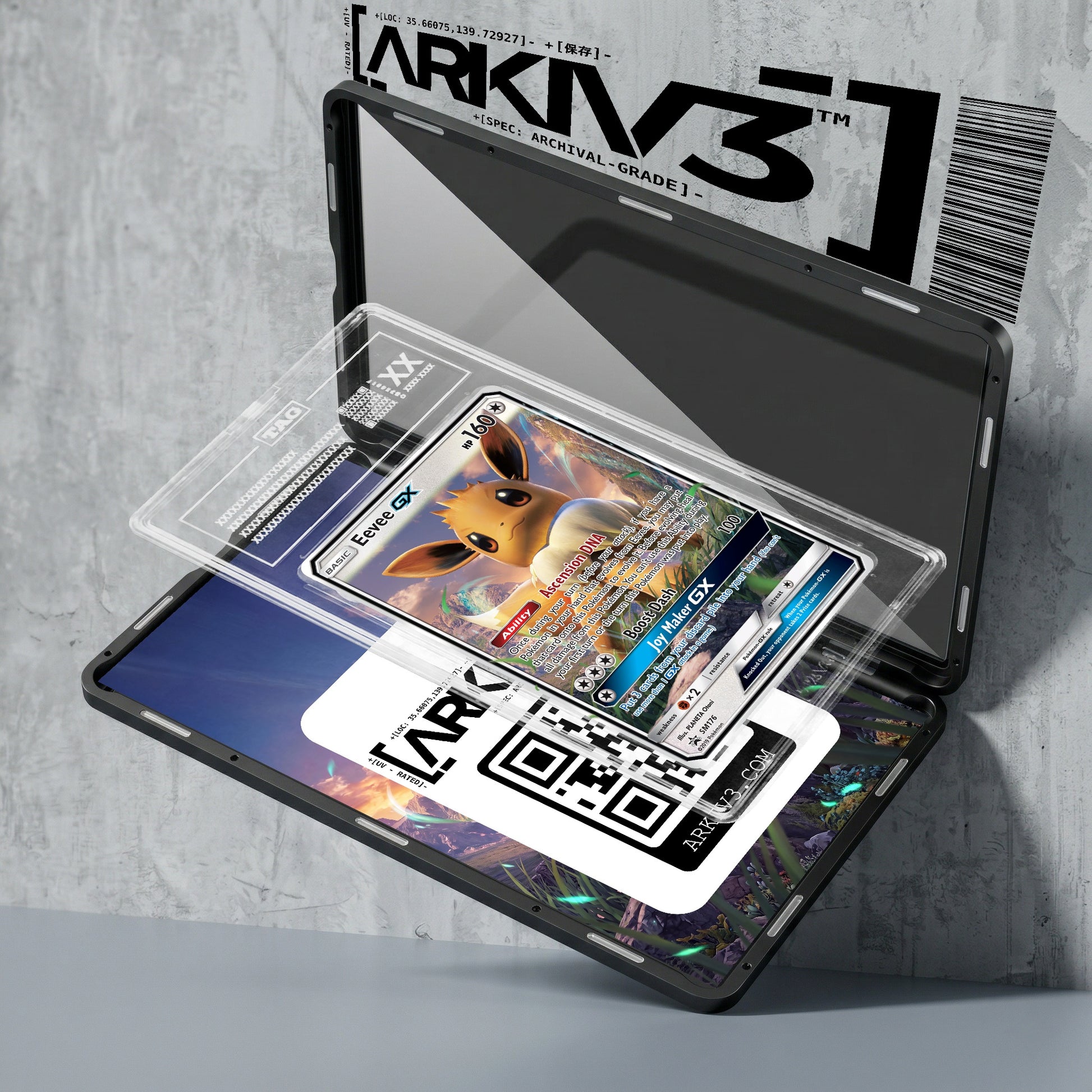 ARKIV3 TAG graded exploded mockup