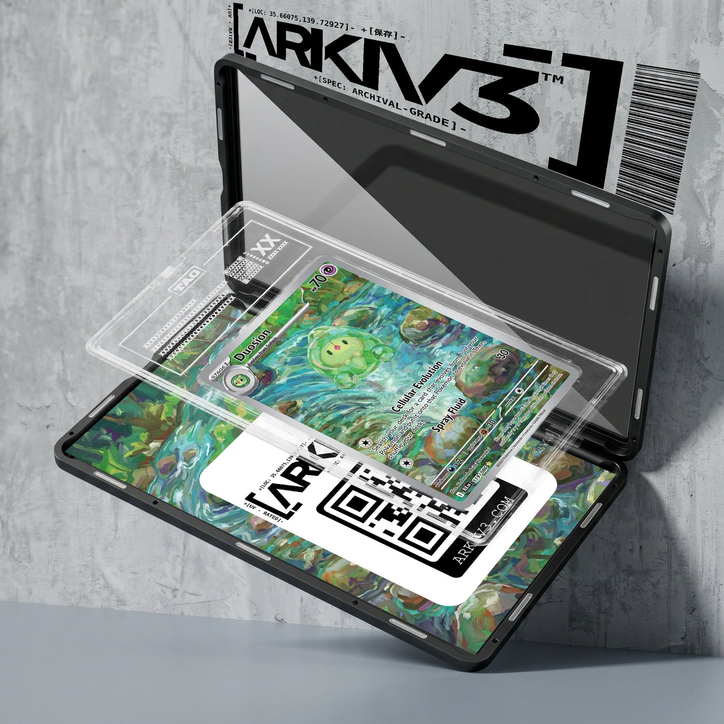 ARKIV3 TAG graded exploded mockup