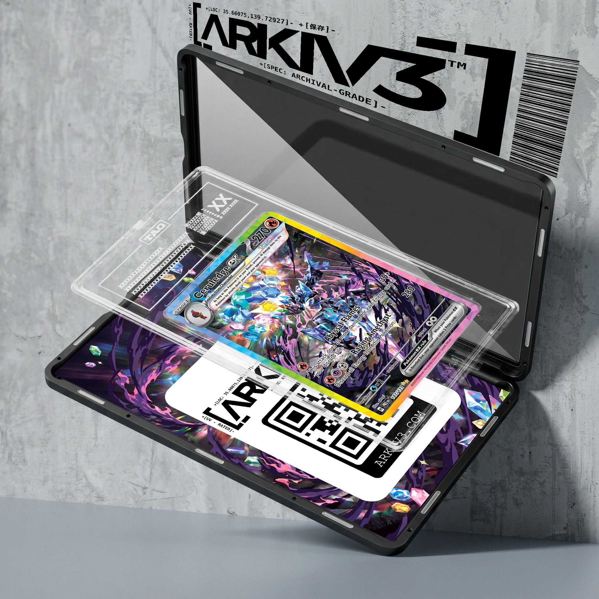 ARKIV3 TAG graded exploded mockup