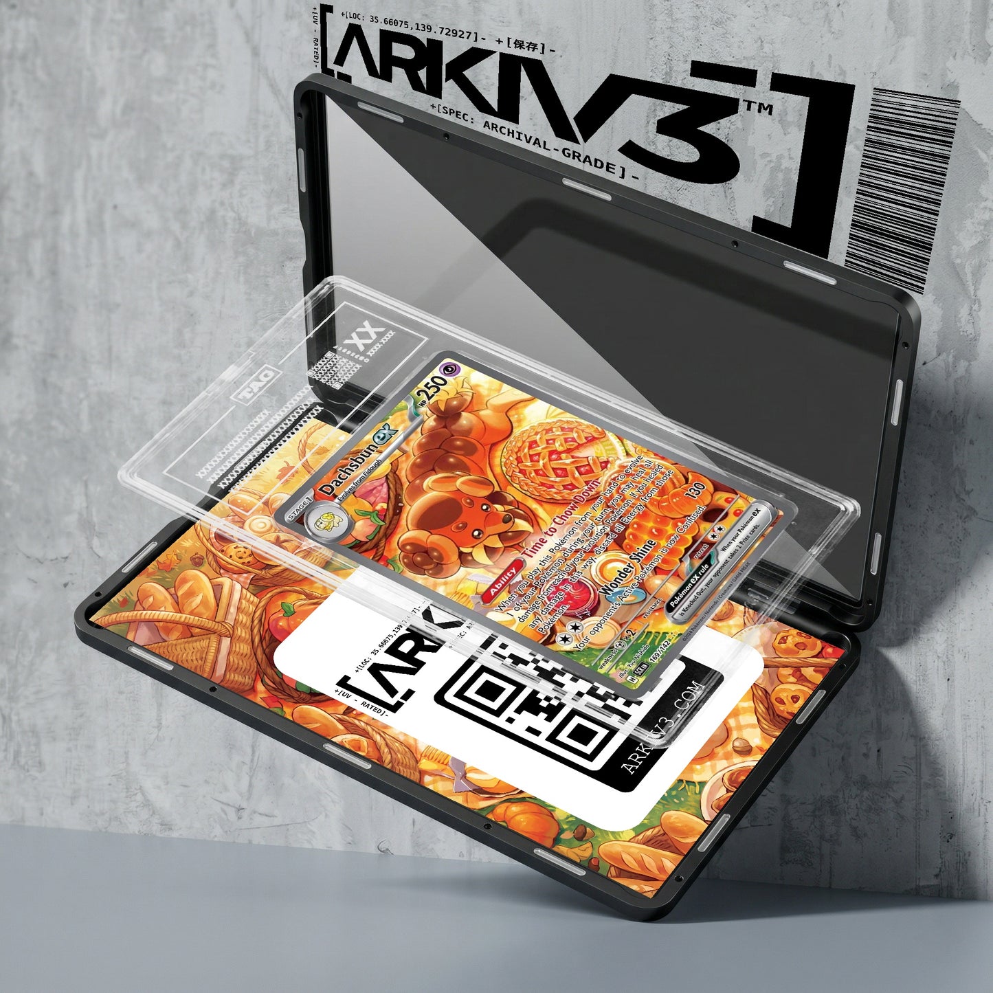 ARKIV3 TAG graded exploded mockup
