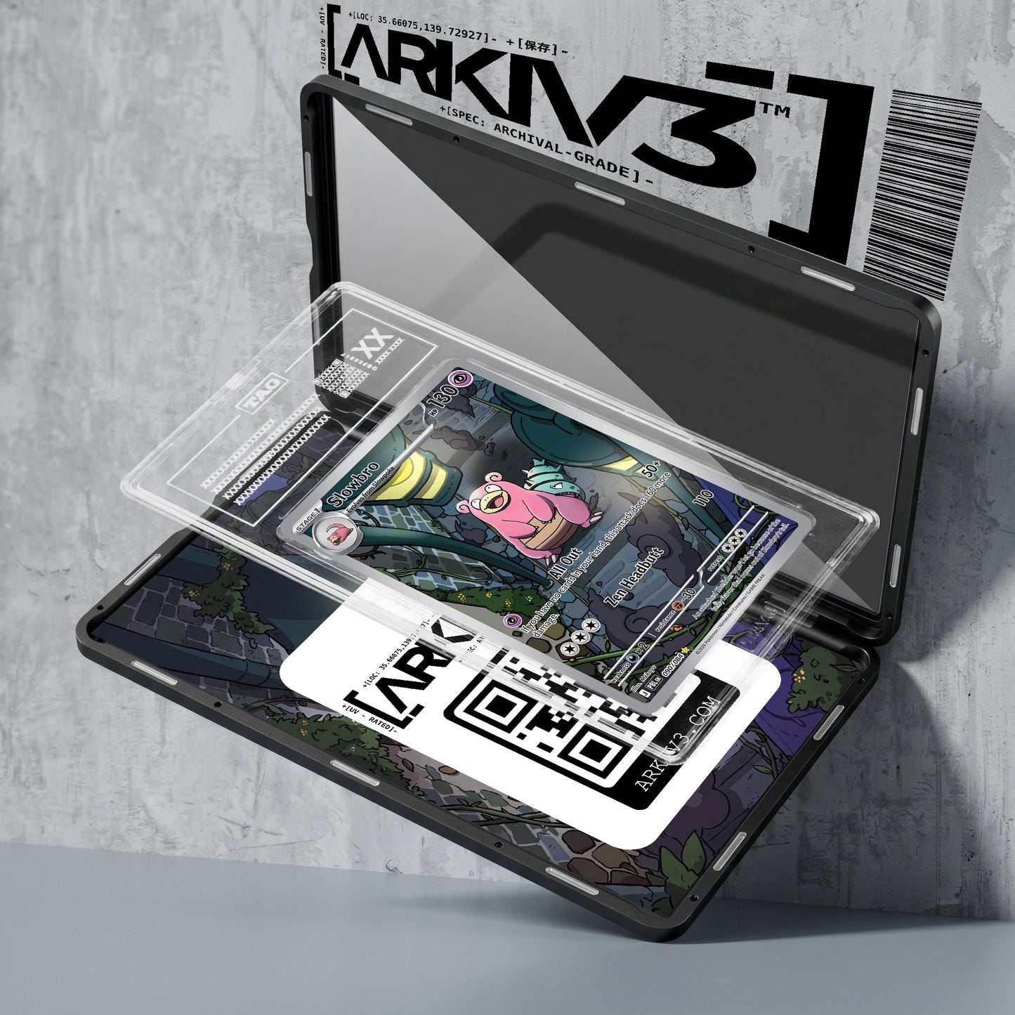 ARKIV3 TAG graded exploded mockup
