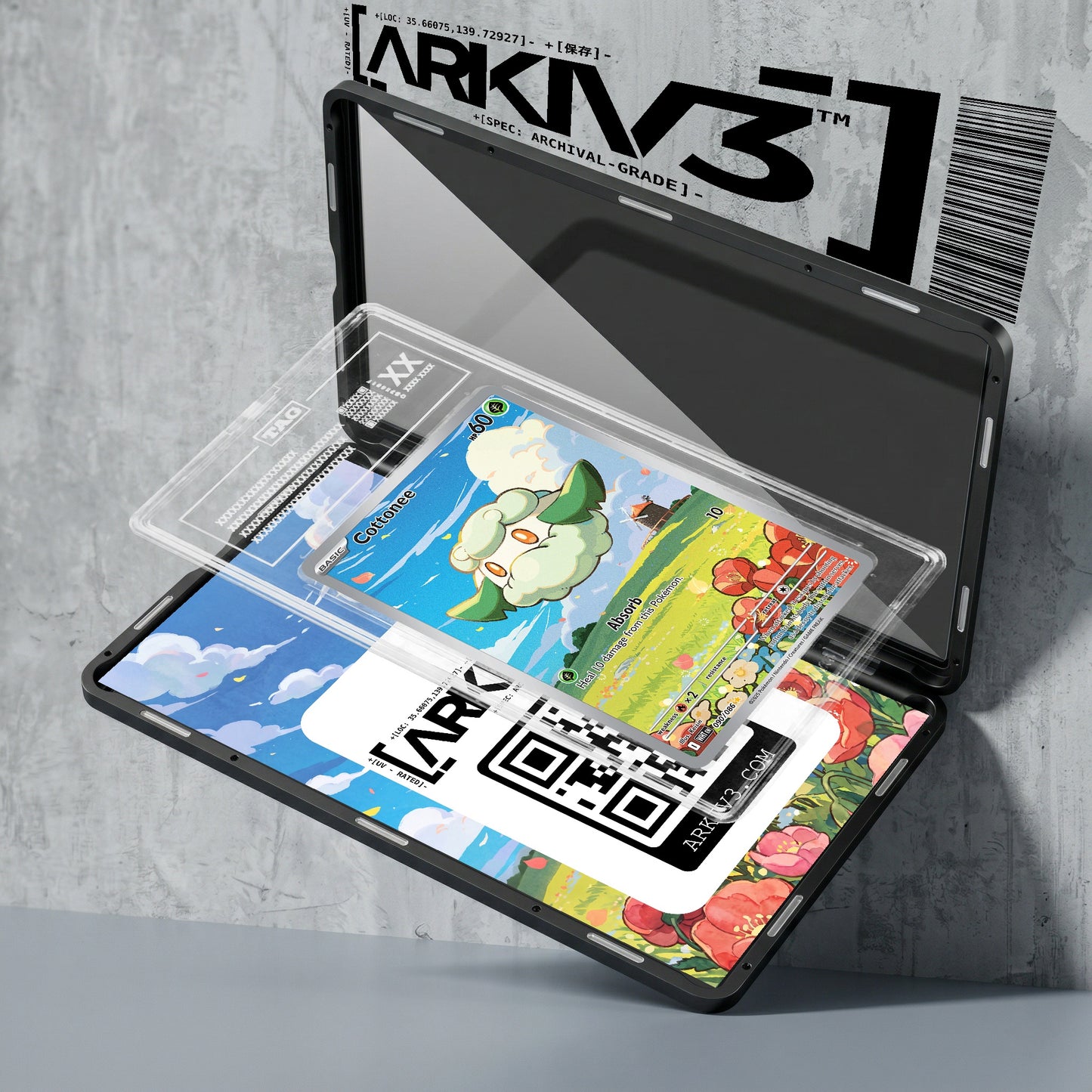 ARKIV3 TAG graded exploded mockup