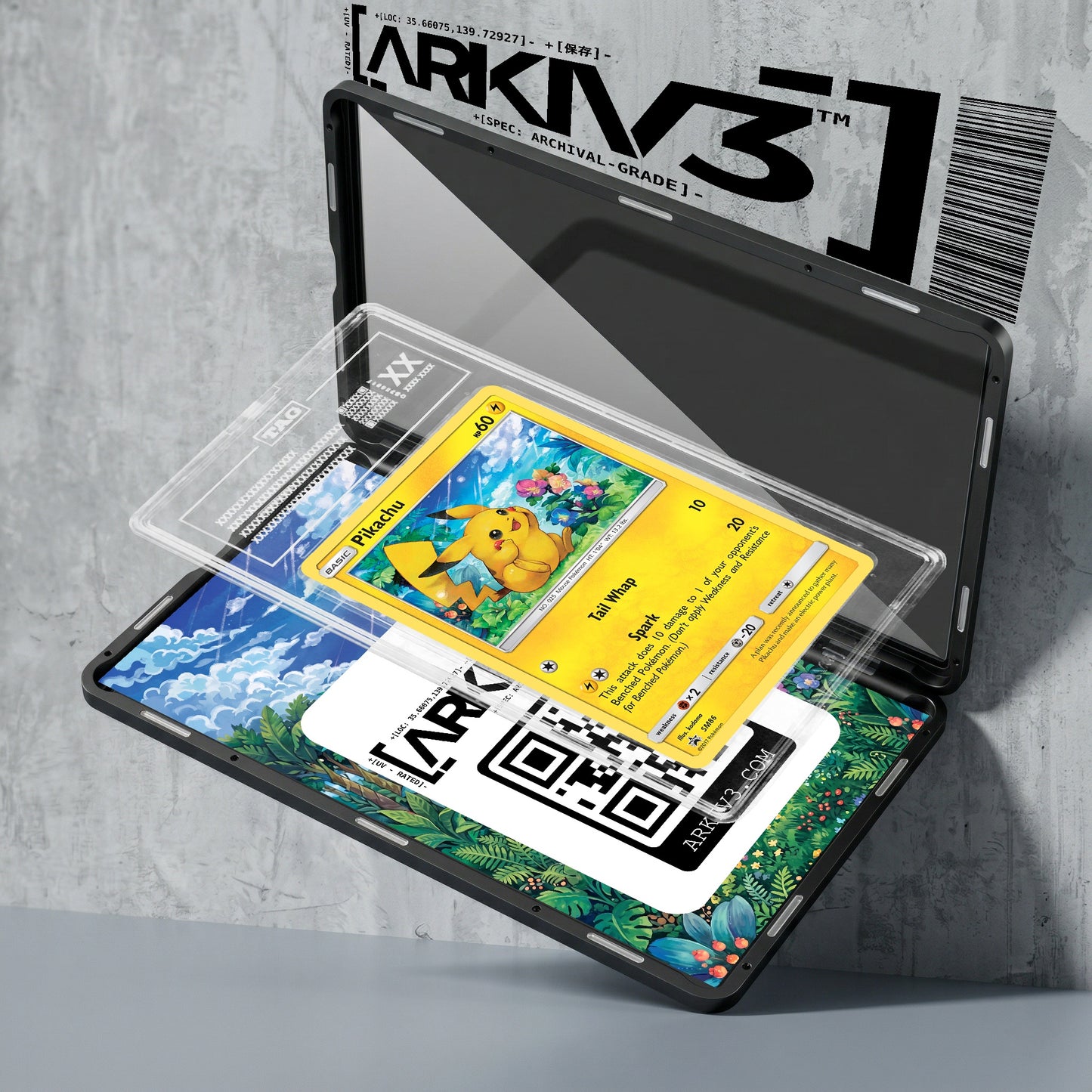 ARKIV3 TAG graded exploded mockup