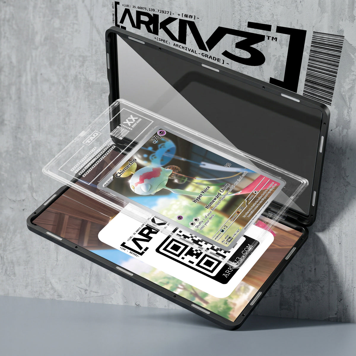 ARKIV3 TAG graded exploded mockup