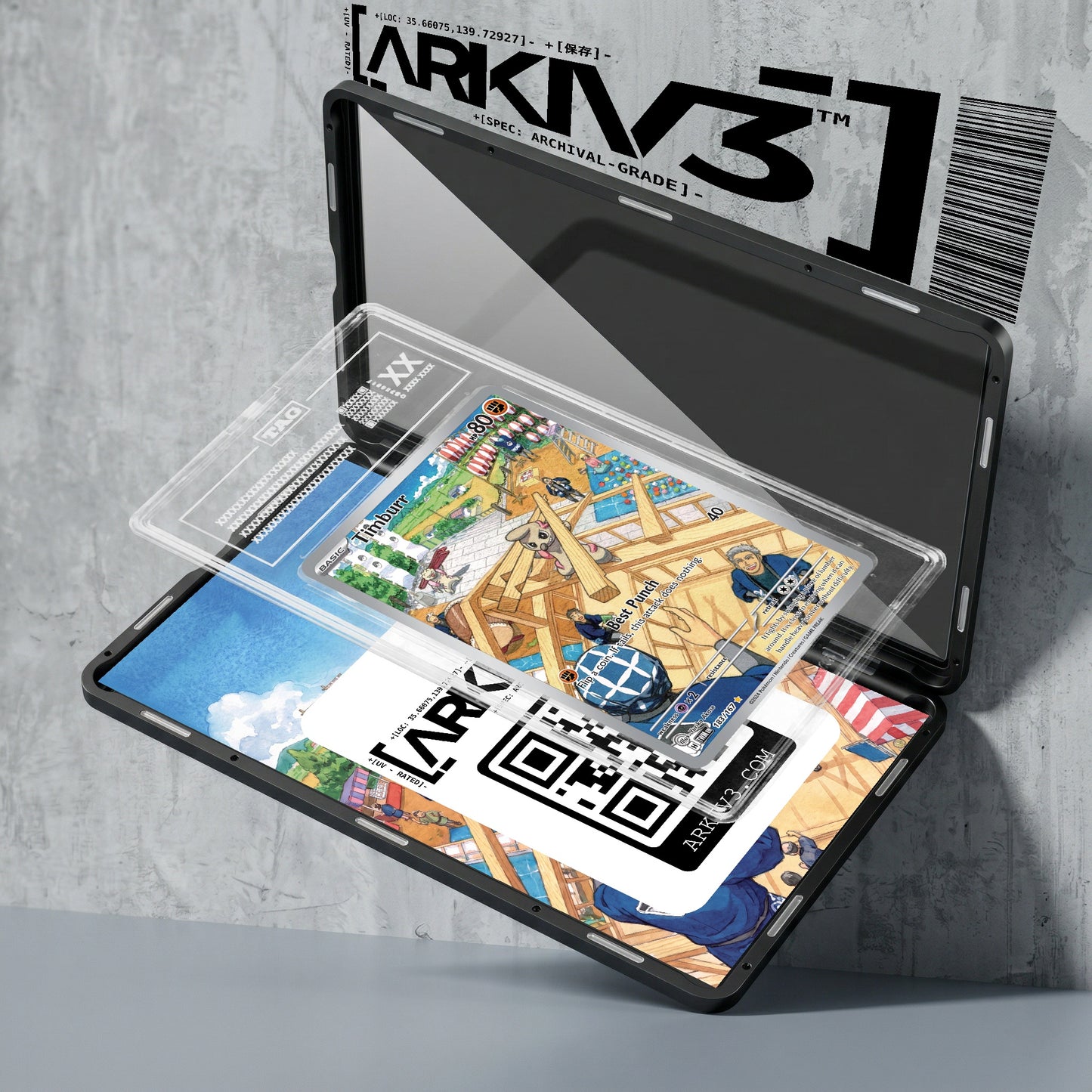 ARKIV3 TAG graded exploded mockup