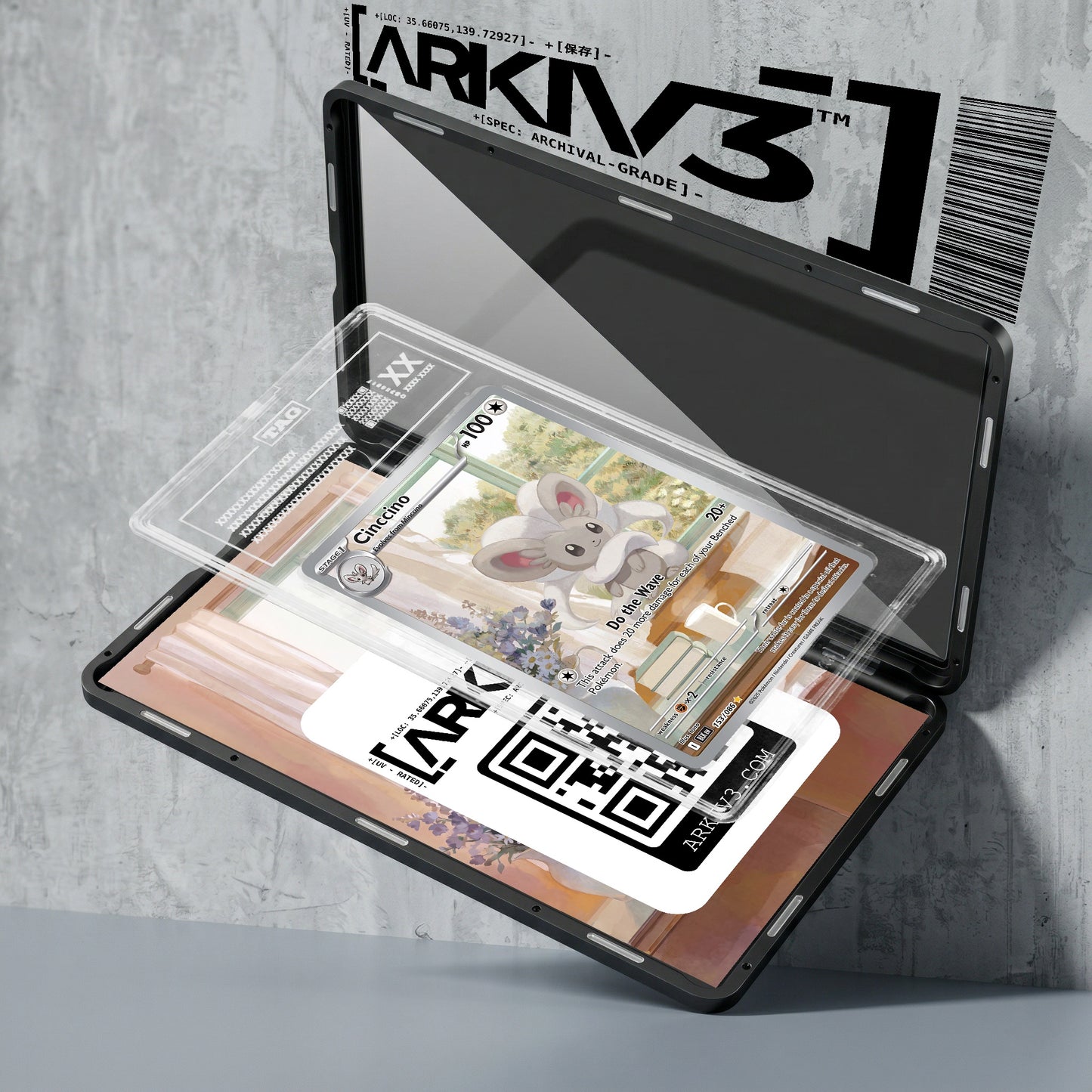 ARKIV3 TAG graded exploded mockup