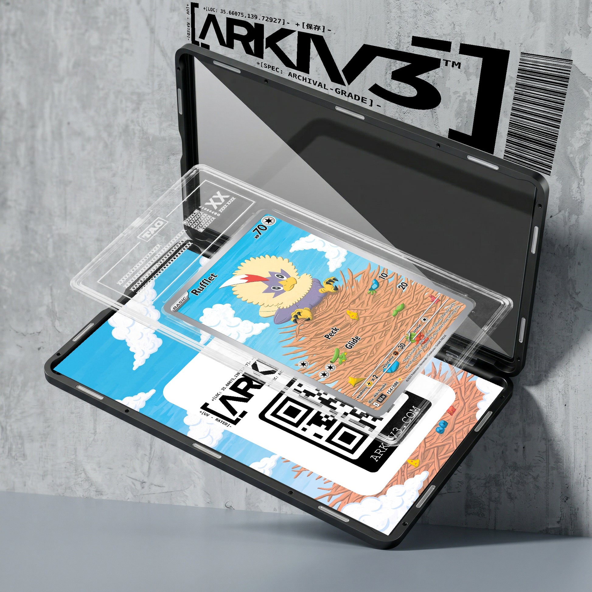 ARKIV3 TAG graded exploded mockup
