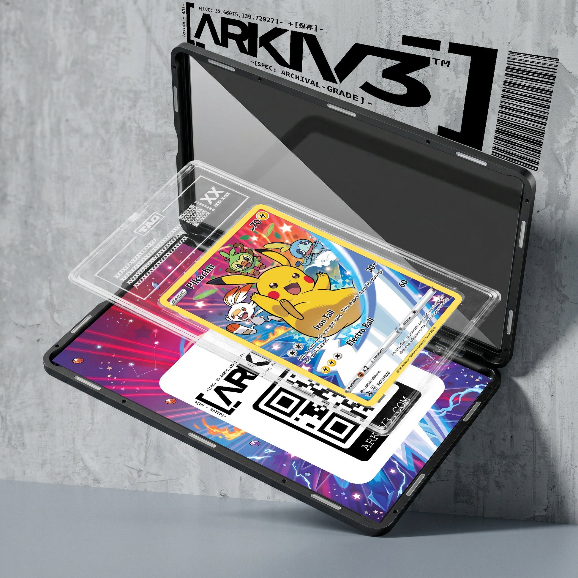 ARKIV3 TAG graded exploded mockup
