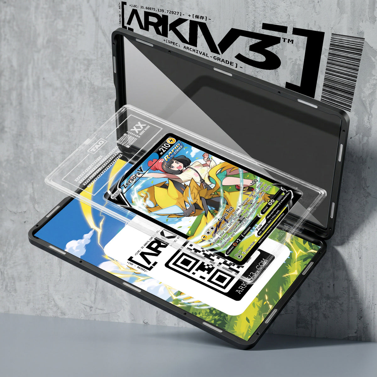 ARKIV3 TAG graded exploded mockup