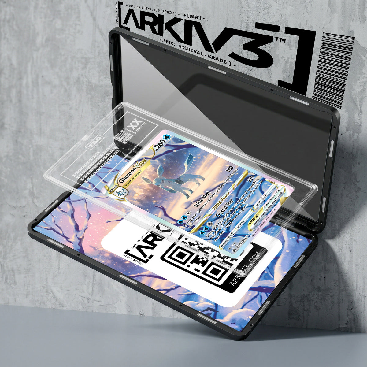 ARKIV3 TAG graded exploded mockup
