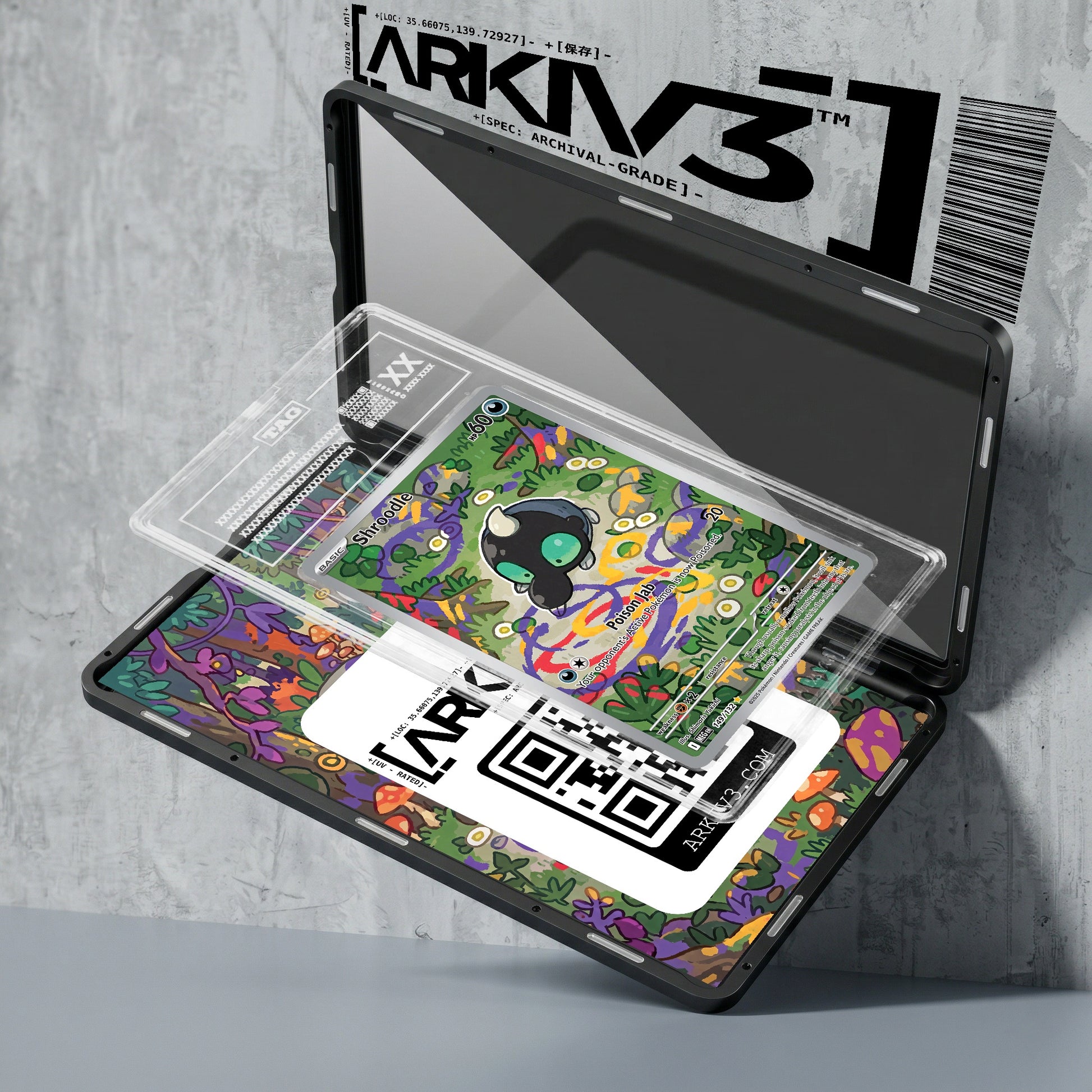 ARKIV3 TAG graded exploded mockup